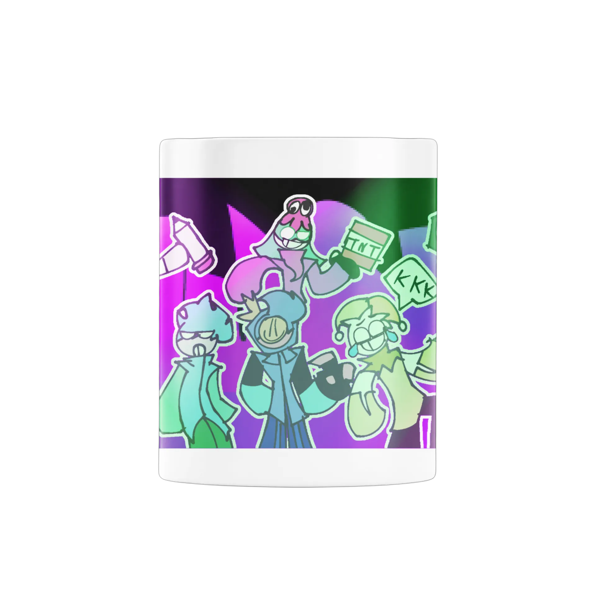 Caneca Estampa Grupo Desenho Colorido 325ml de XElectronz — imagem 2 de 4