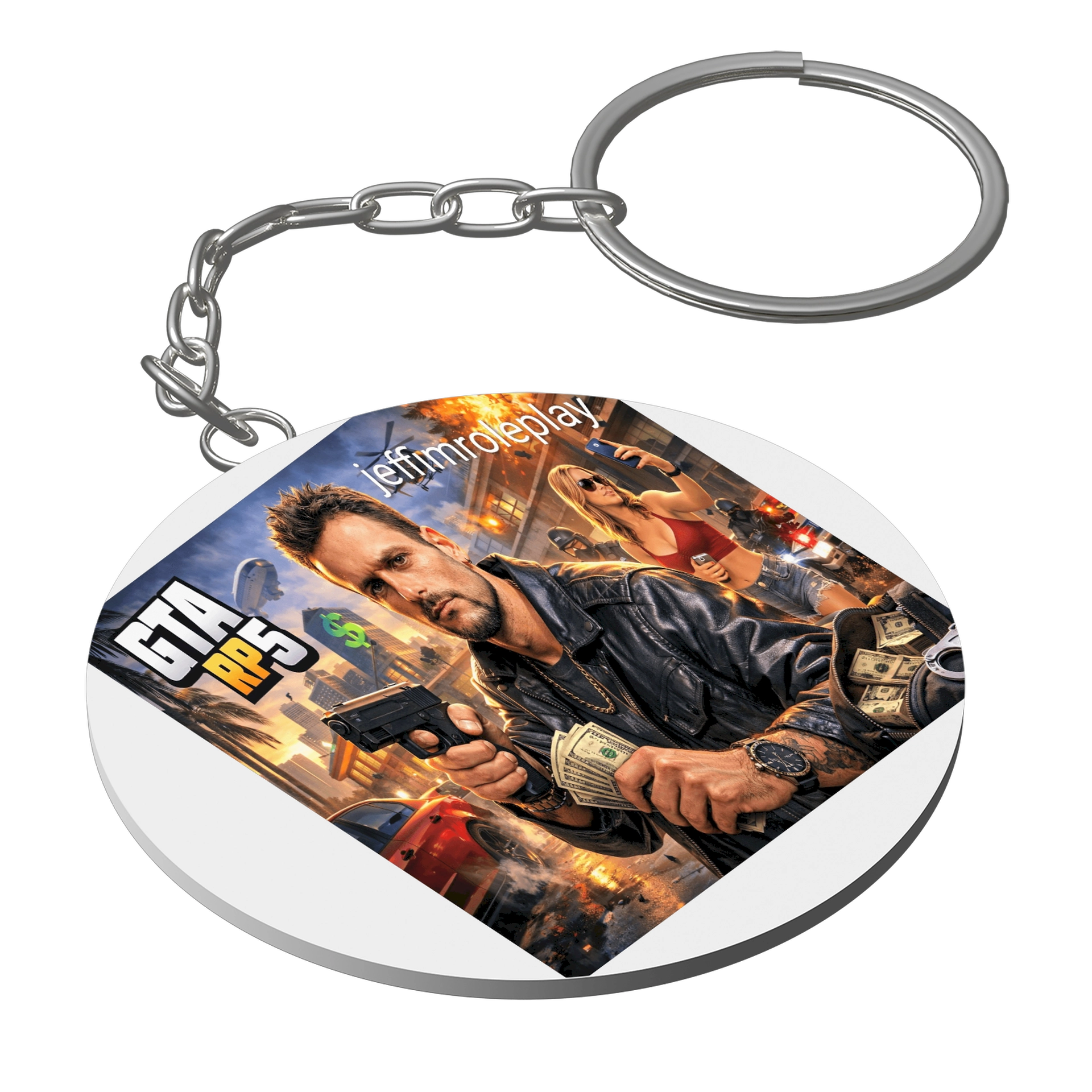 Chaveiro Personalizado: Leve sua história sempre com você! de Jeffimroleplay