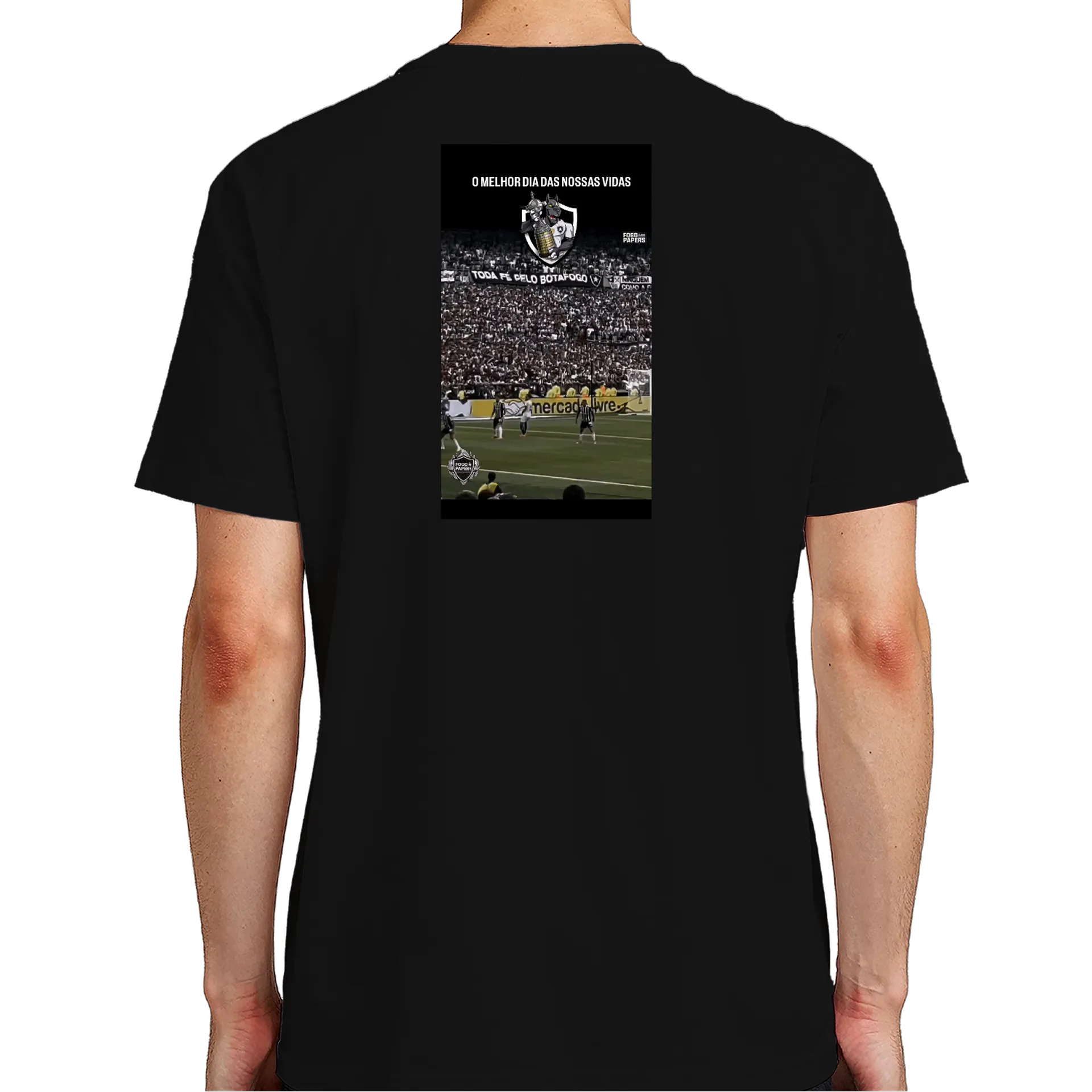 Camiseta Botafogo Estampa Torcida 100% Algodão - Imagem 7