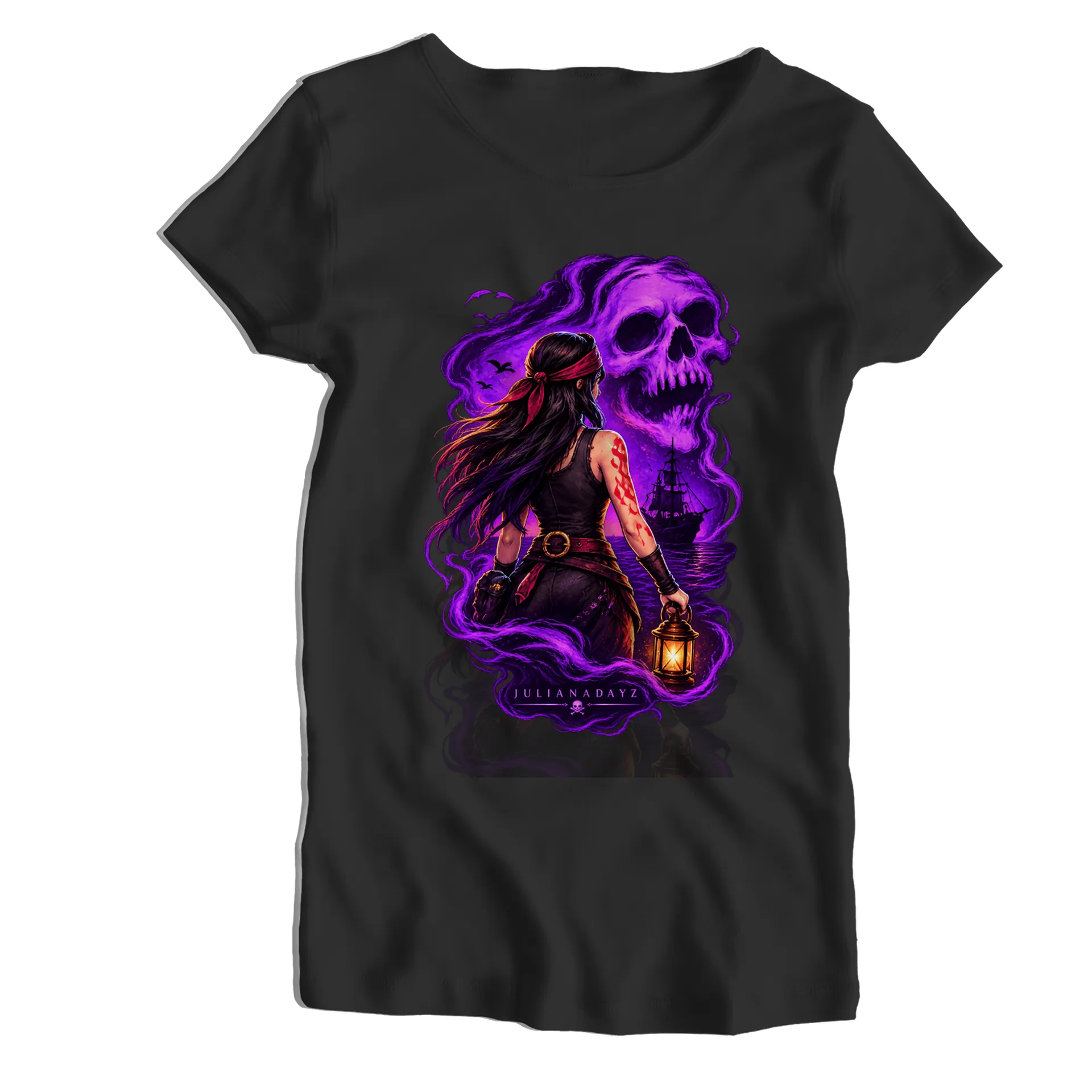 Babylook Caveira Espectral Mulher - Imagem 1