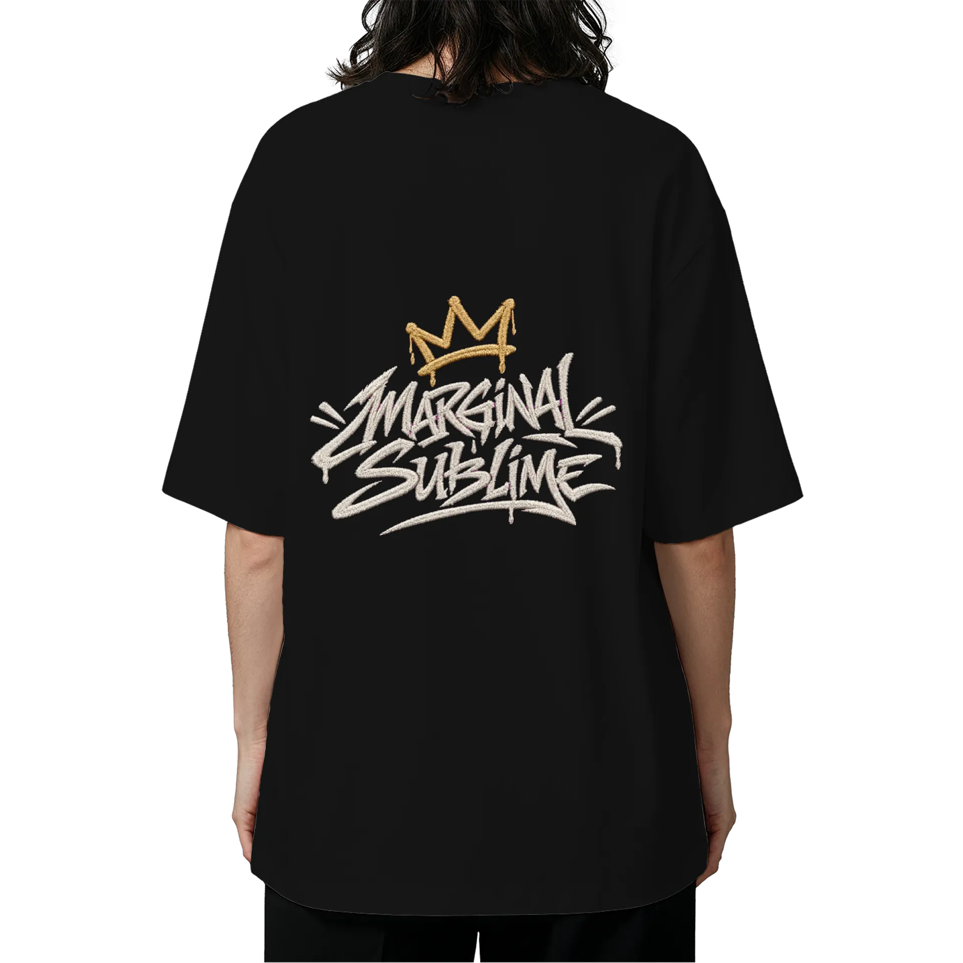 Camiseta Oversized Grafiteiro Spray Verde Logo Tipográfico - Imagem 5