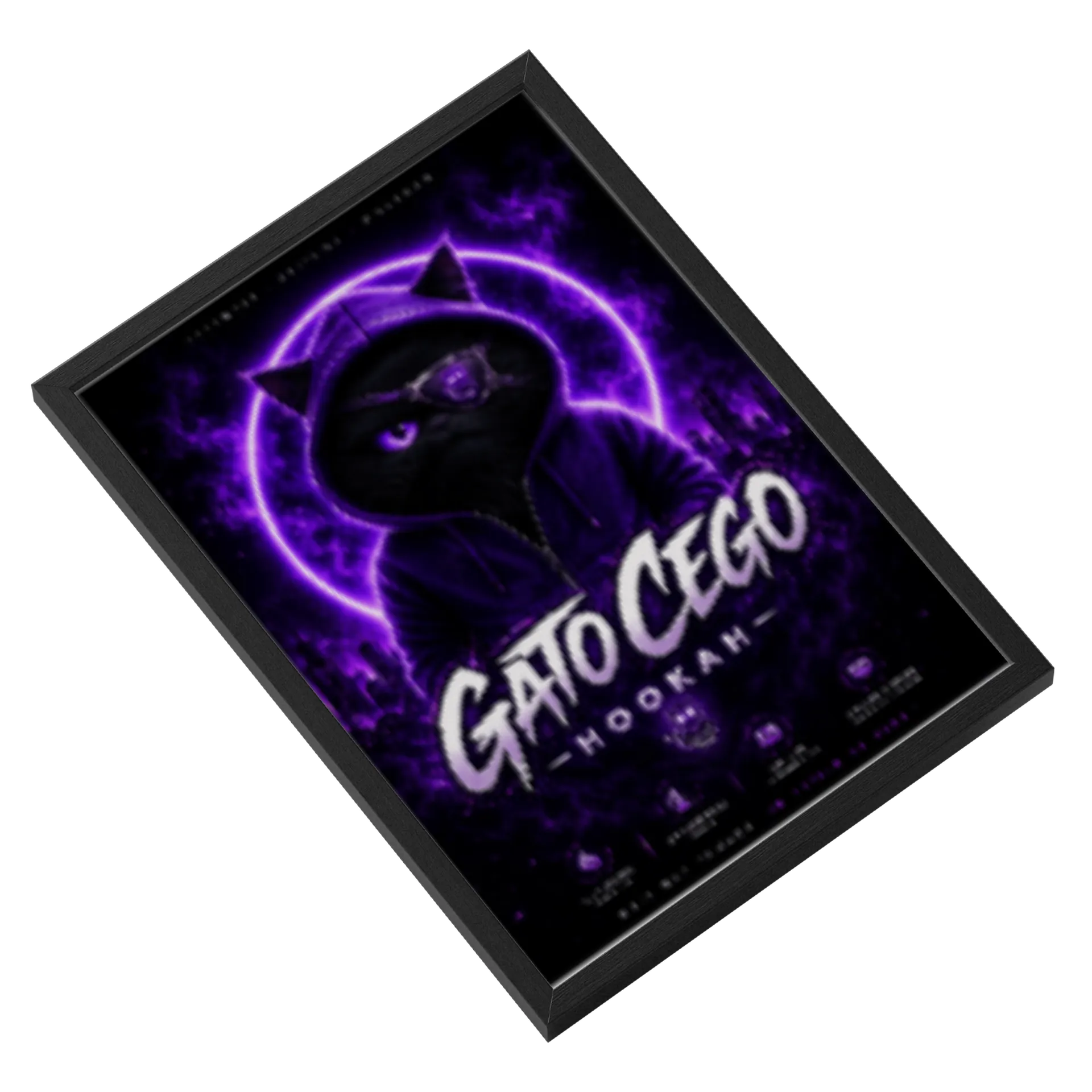 Quadro Gato Cego de Gato Cego Hookah