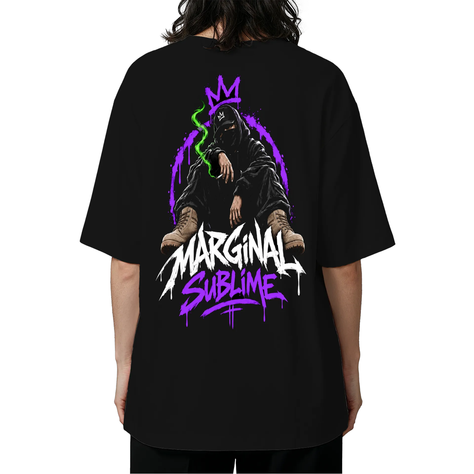 Camiseta Oversized Estampa Tipográfica Marginal Sublime de MARGINAL SUBLIME  — imagem 5 de 6
