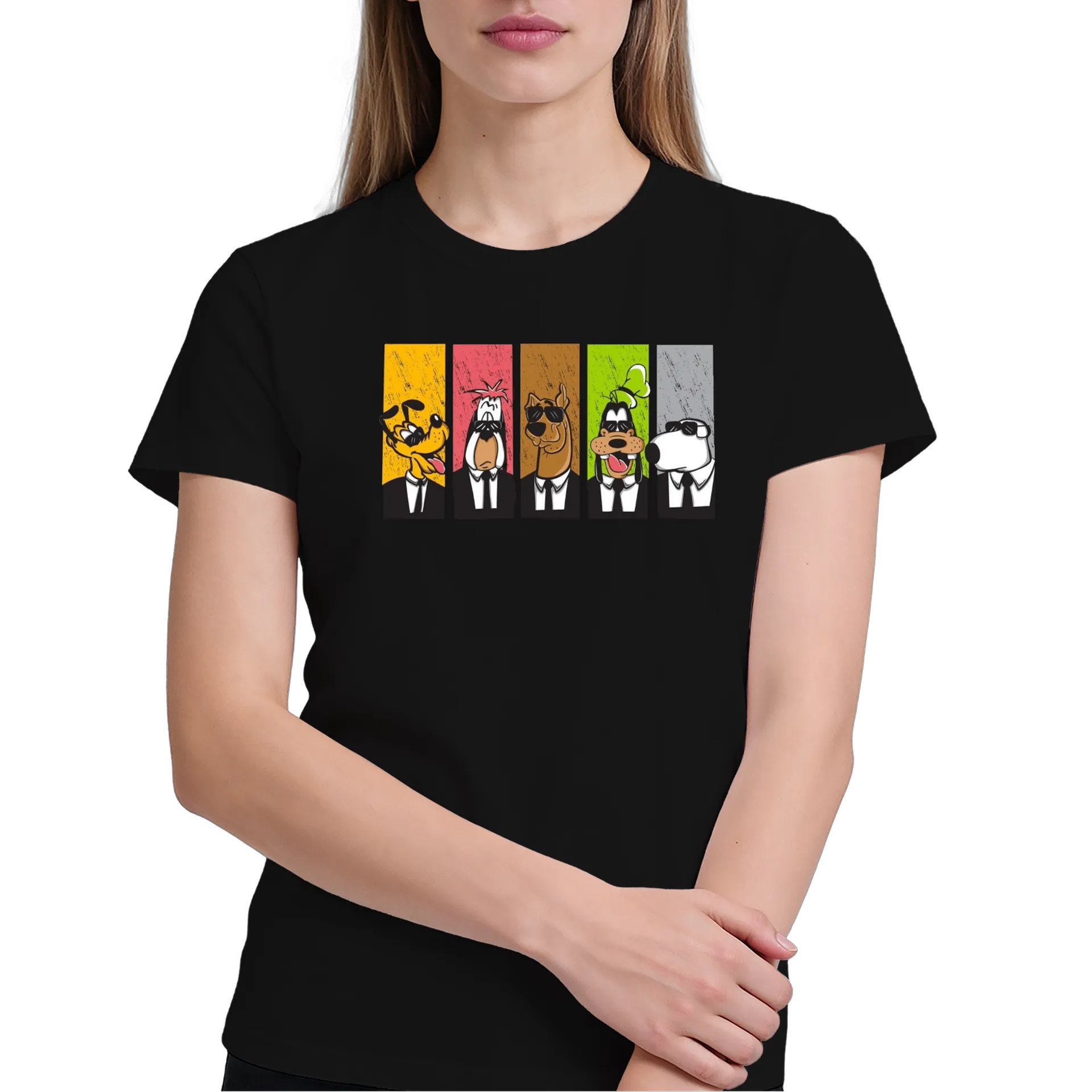 Camiseta Estampa desenho MIB DOGS 100% Algodão - Imagem 4