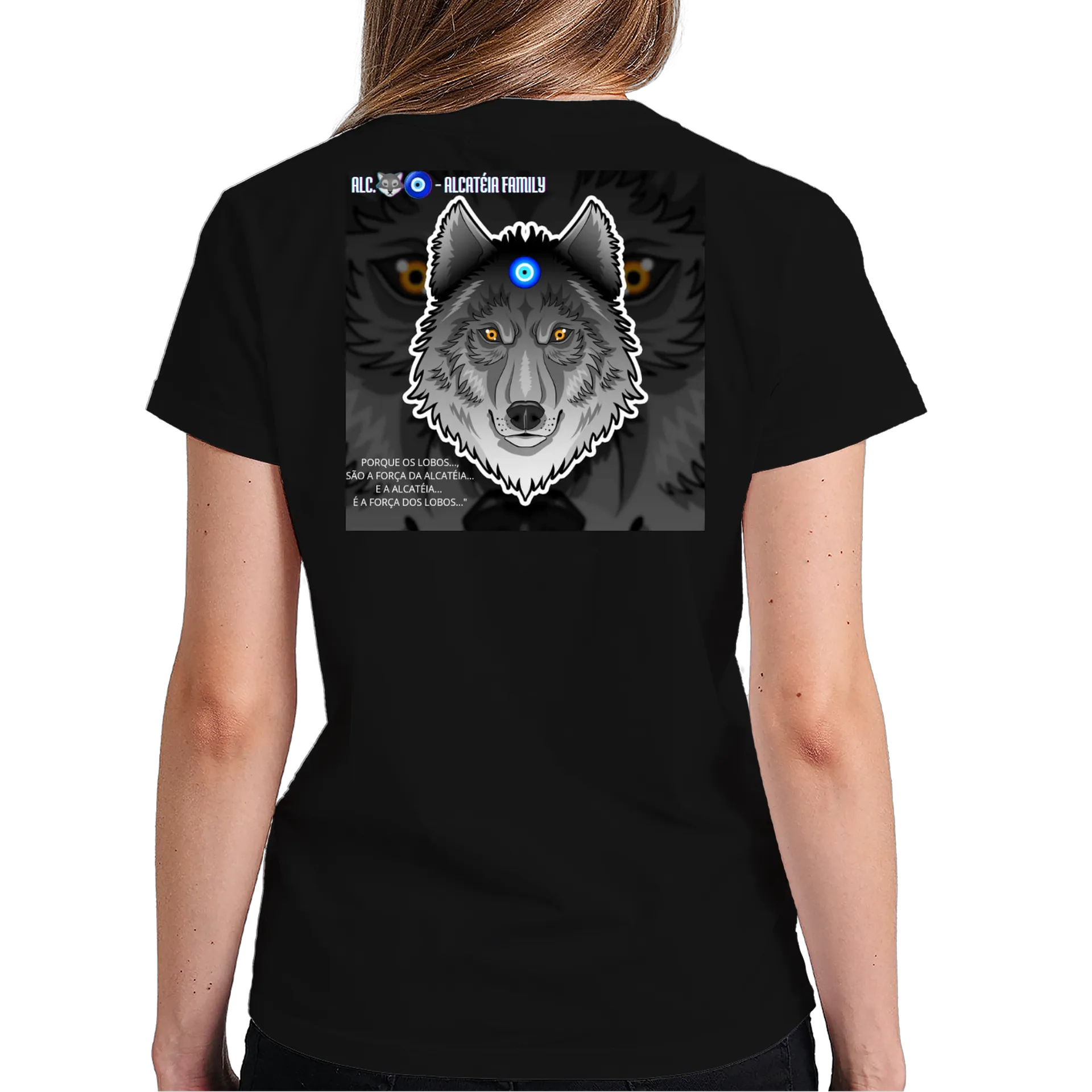 Camiseta Lobo Alcatéia 100% Algodão - Imagem 6