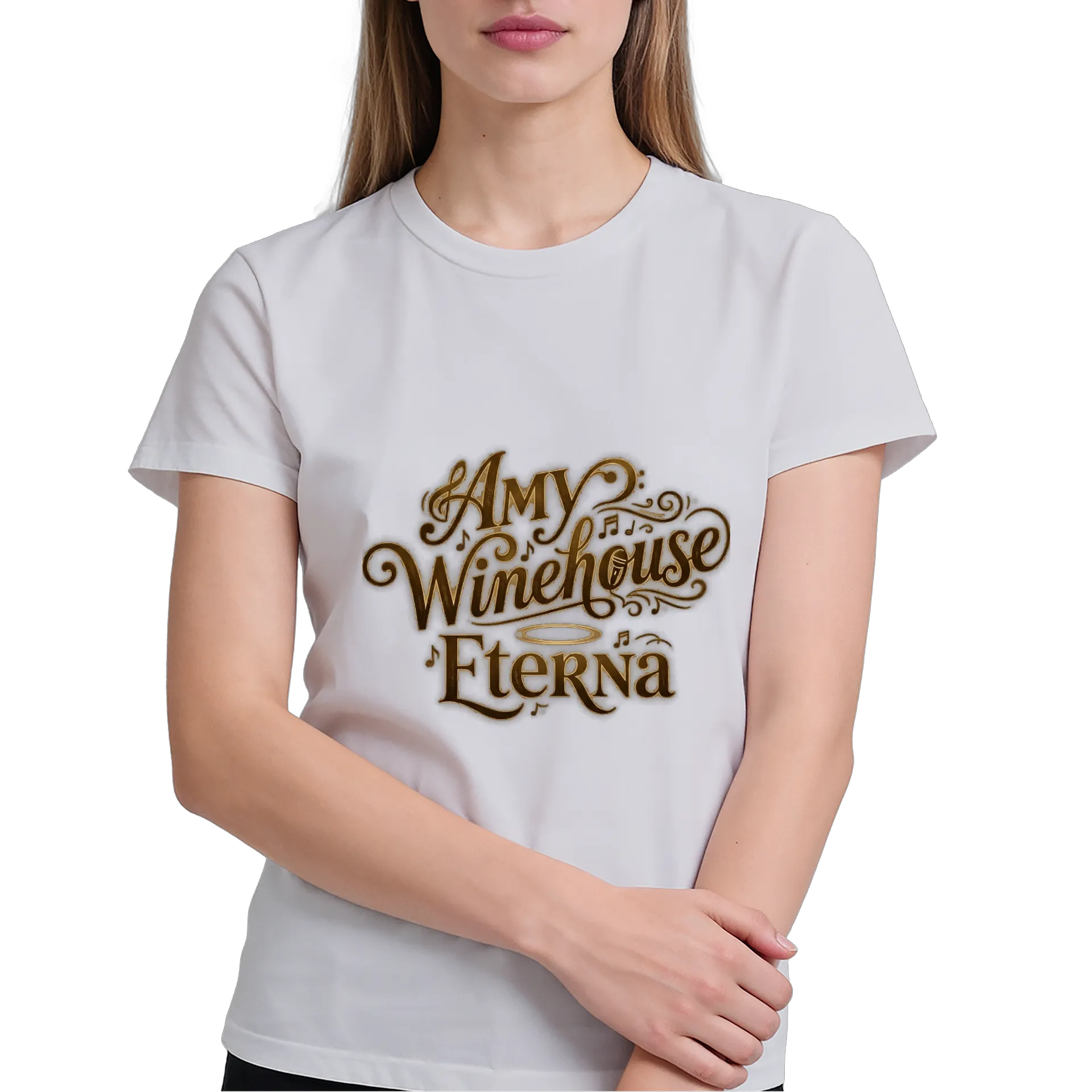 Camiseta Estampa Tipográfica Amy Winehouse 100% Algodão de Caneca Store — imagem 3 de 6