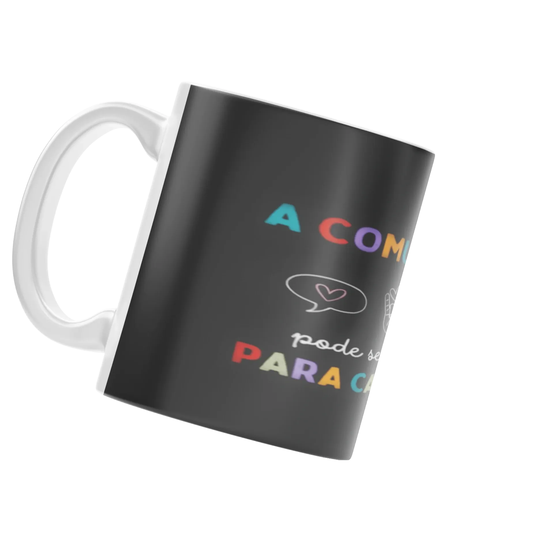 Caneca A comunicação pode ser diferente para cada pessoa de Jessica Aquino 