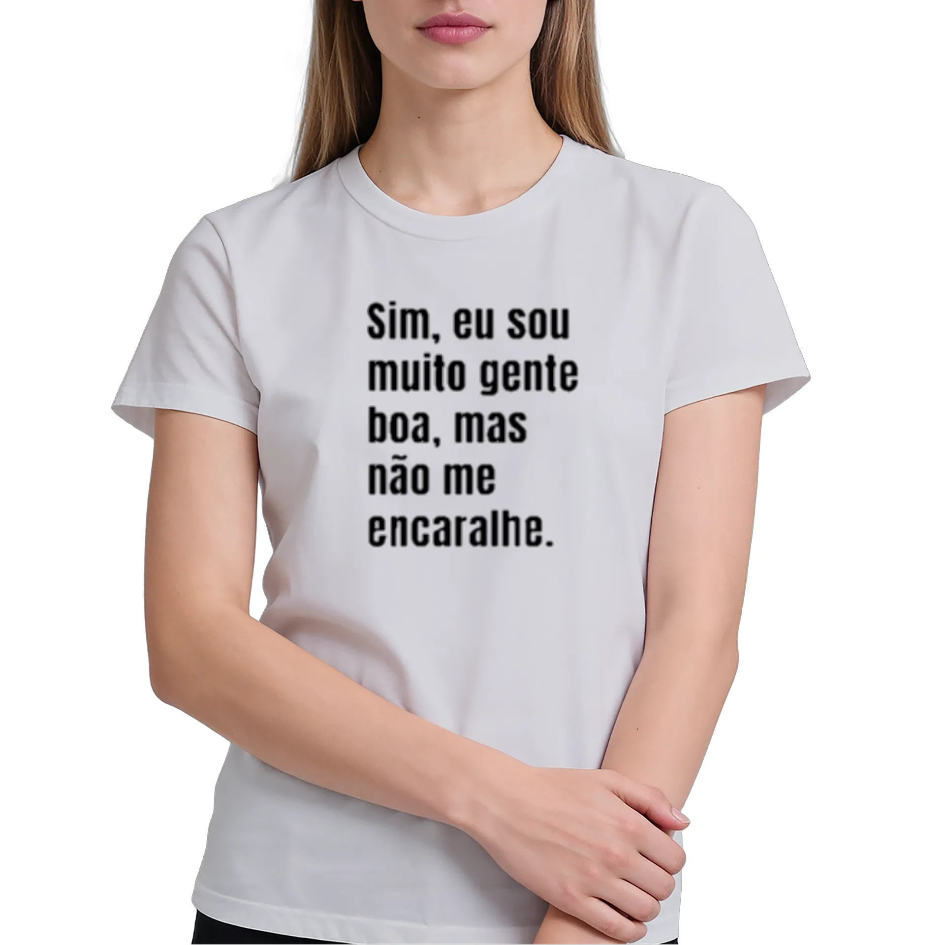 Camiseta Estampa Frase Simples 100% Algodão - Imagem 4