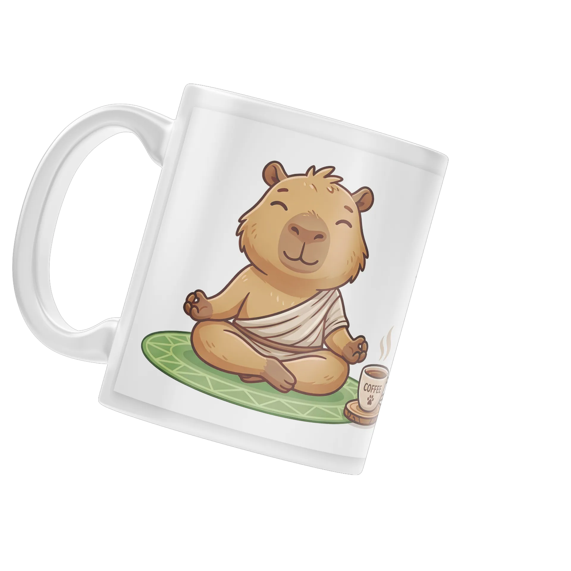 Caneca Capivara Meditando Paz Interior Café 325ml - Imagem 3