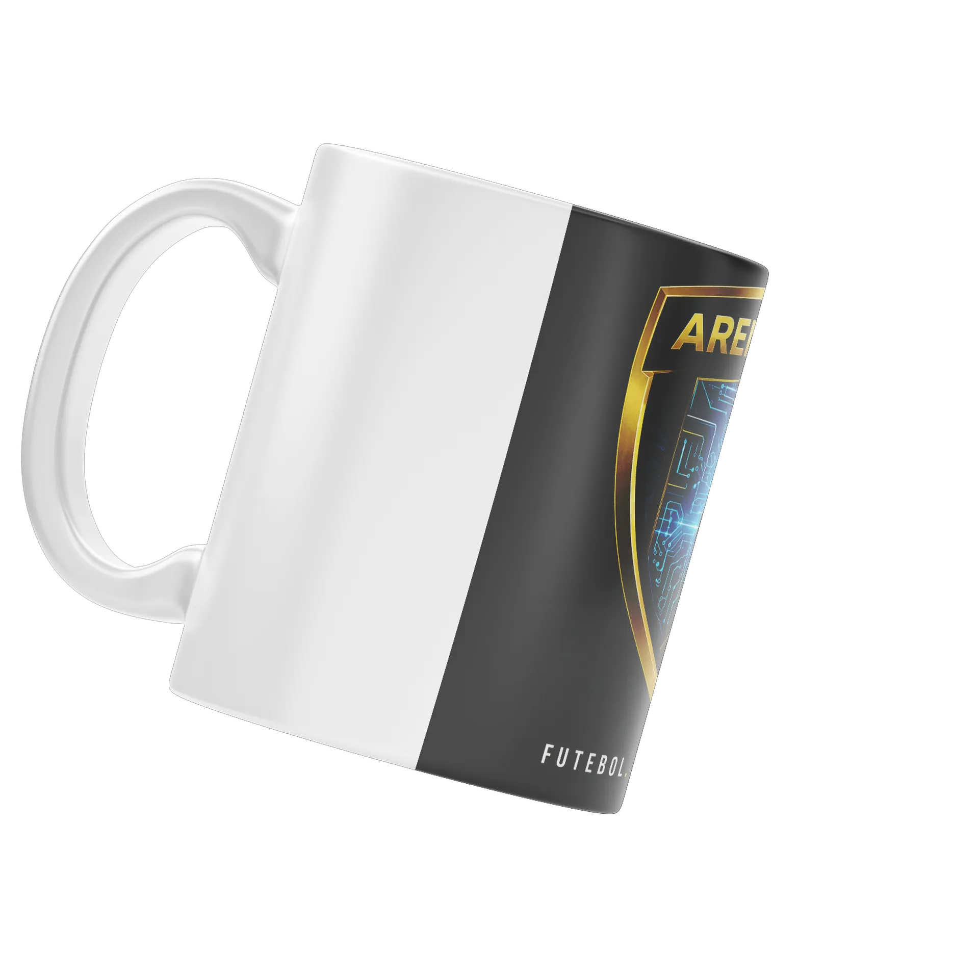 Caneca Porcelana Arena Fut IA Futebol Tecnologia 325ml - Imagem 3