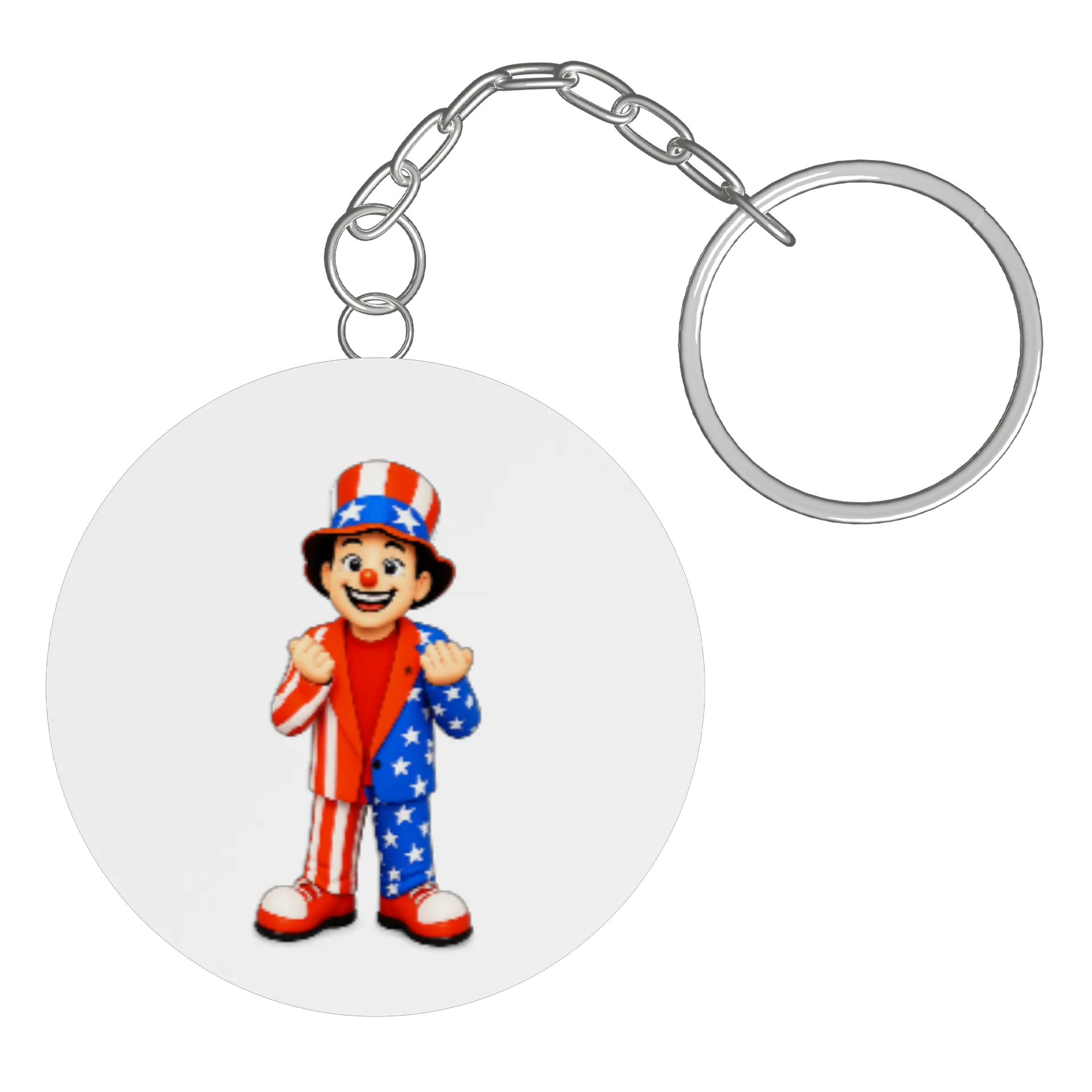 Chaveiro MDF Palhaço Estilo Cartoon de Loja Palhacinho Maravilha 