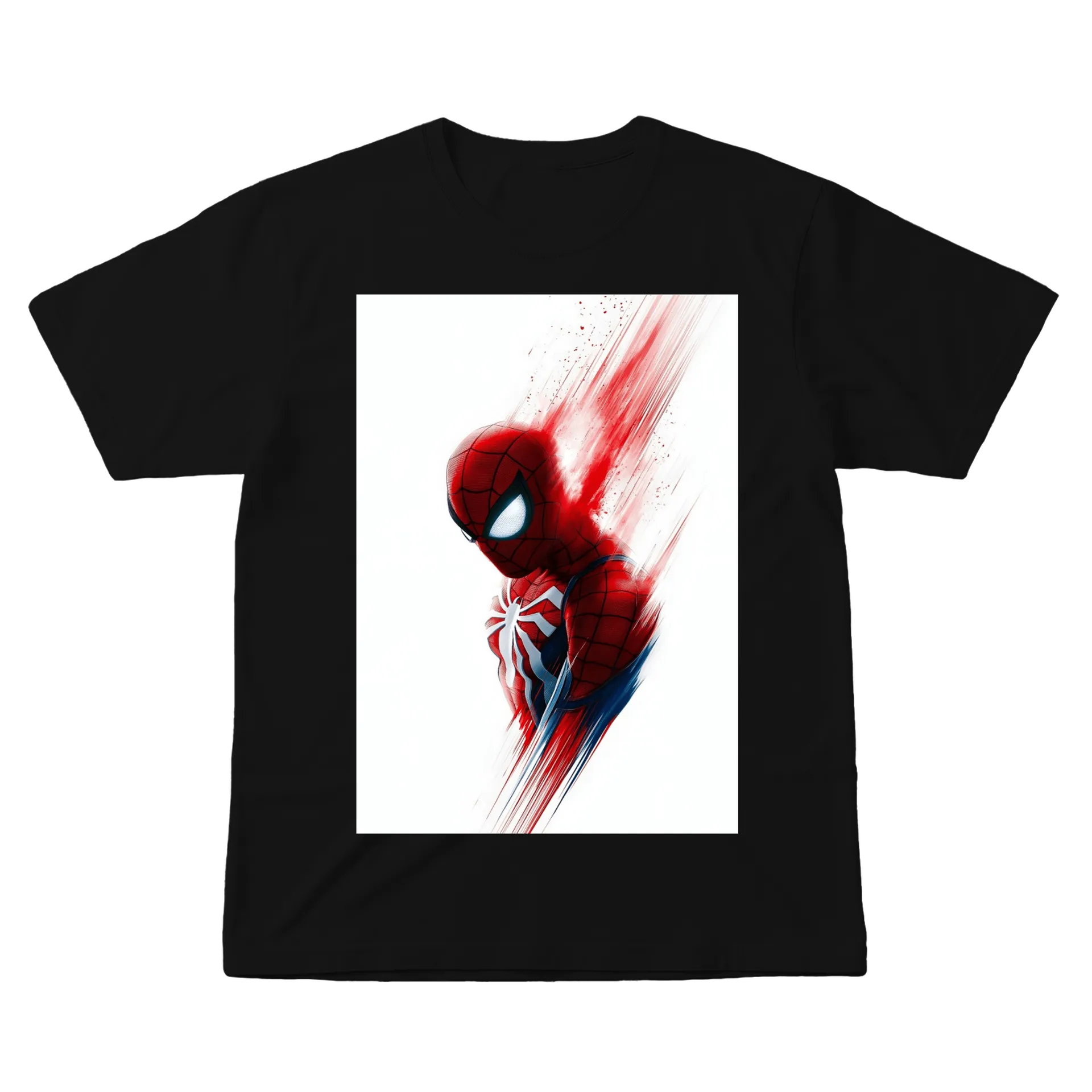 Camiseta Spiderman Estampa Fita Artística 100% - Imagem 1