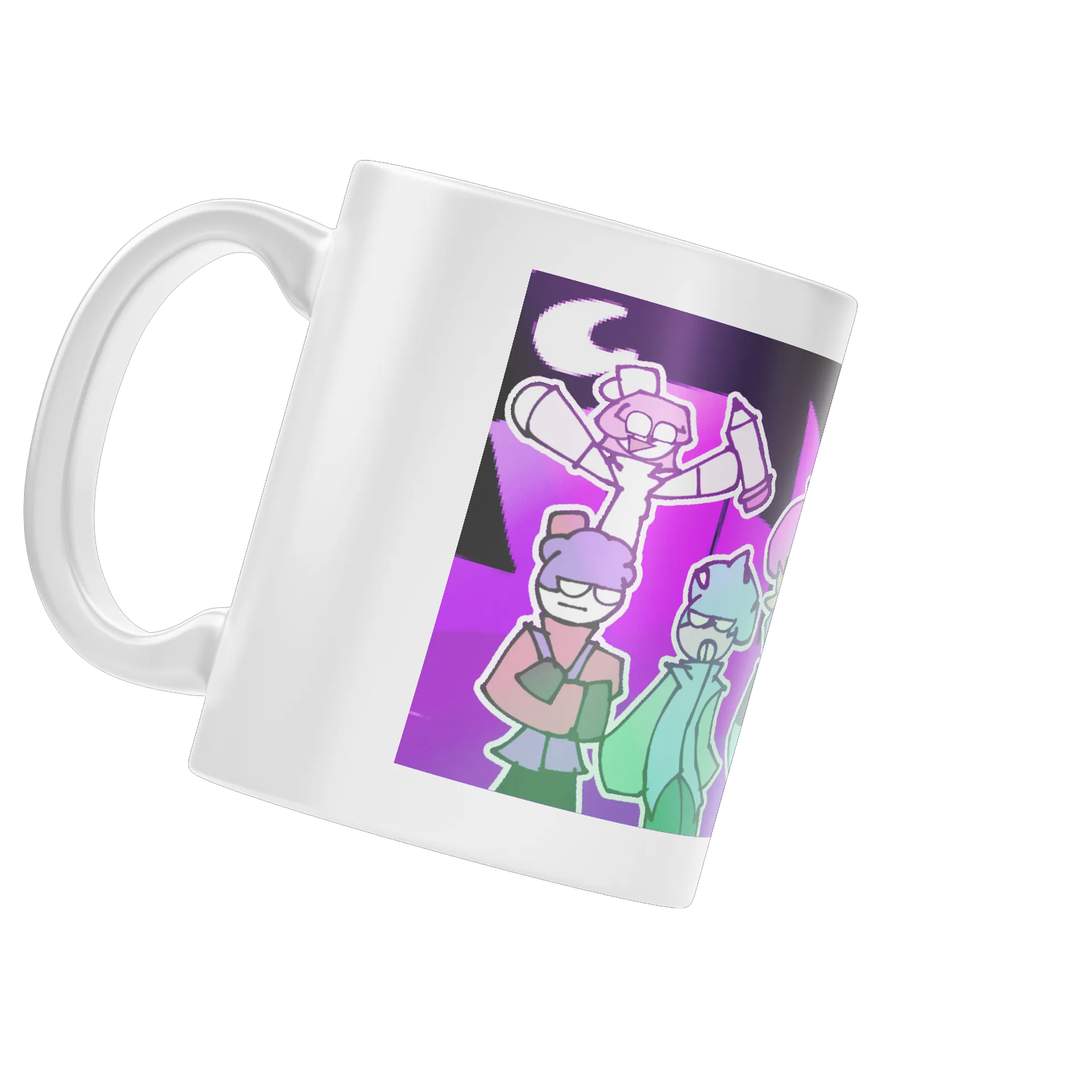 Caneca Estampa Grupo Desenho Colorido 325ml de XElectronz — imagem 3 de 4