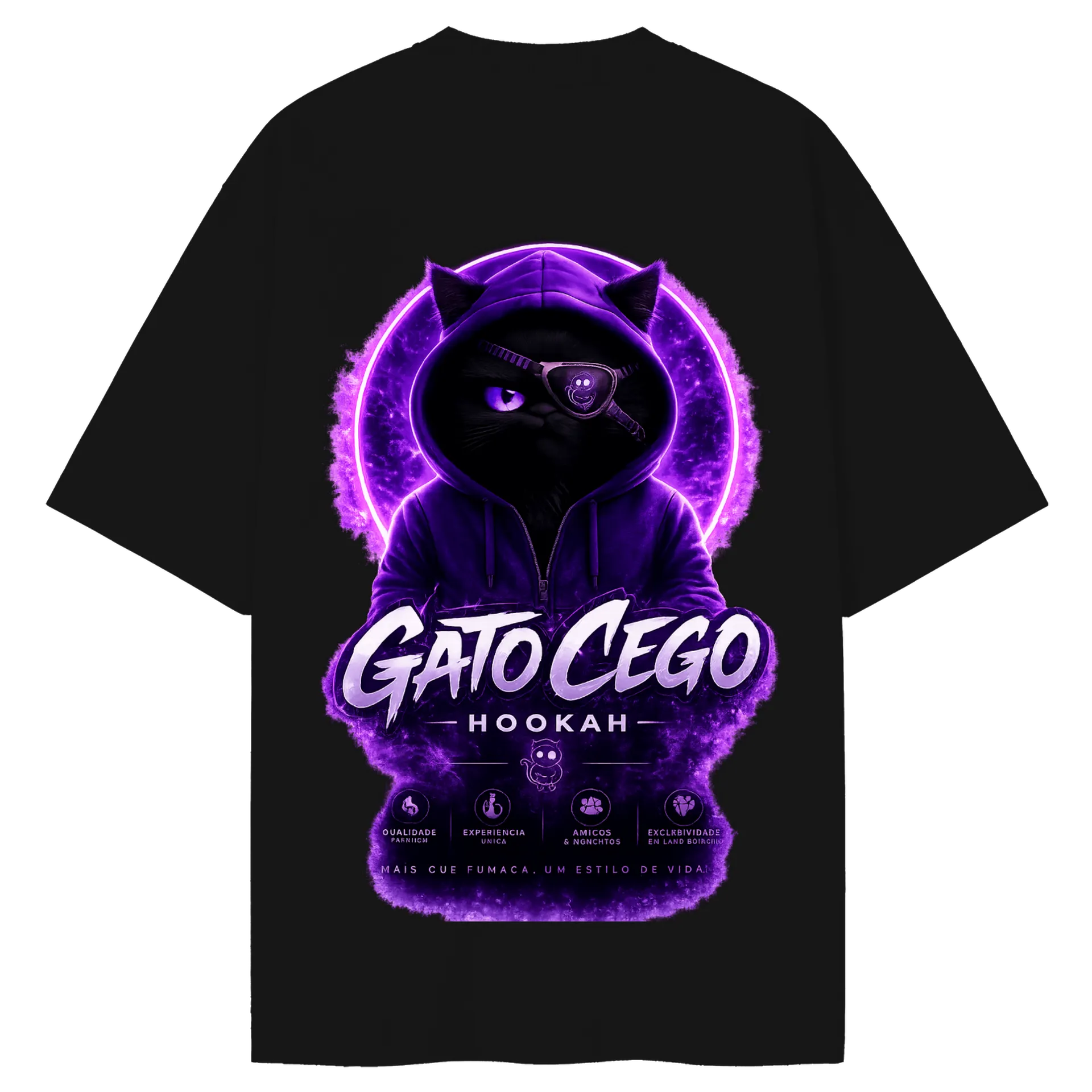 Gato Oversized #01 de Gato Cego Hookah Store — imagem 2 de 6