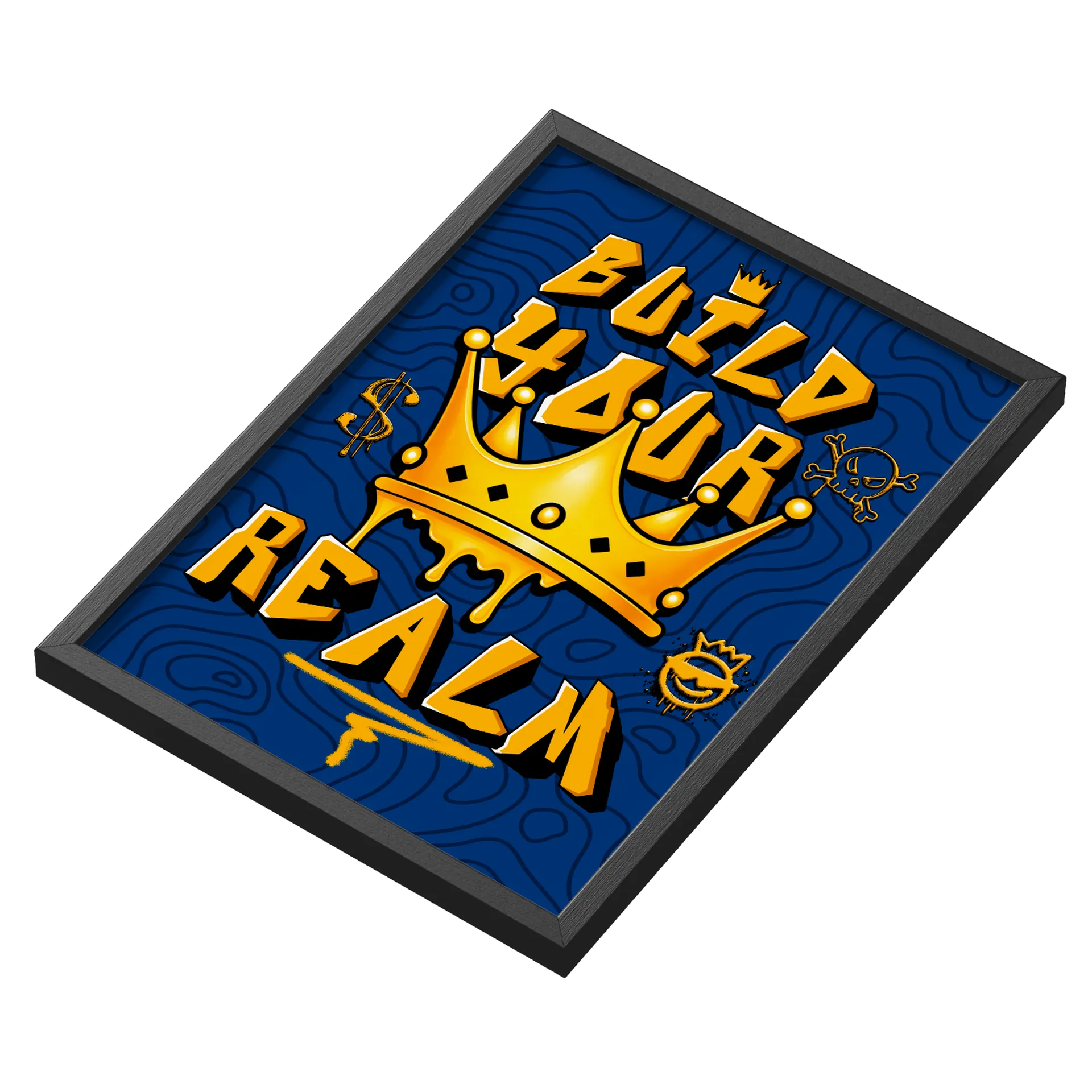 Quadro A3 Build Your Realm Com Vidro - Imagem 3