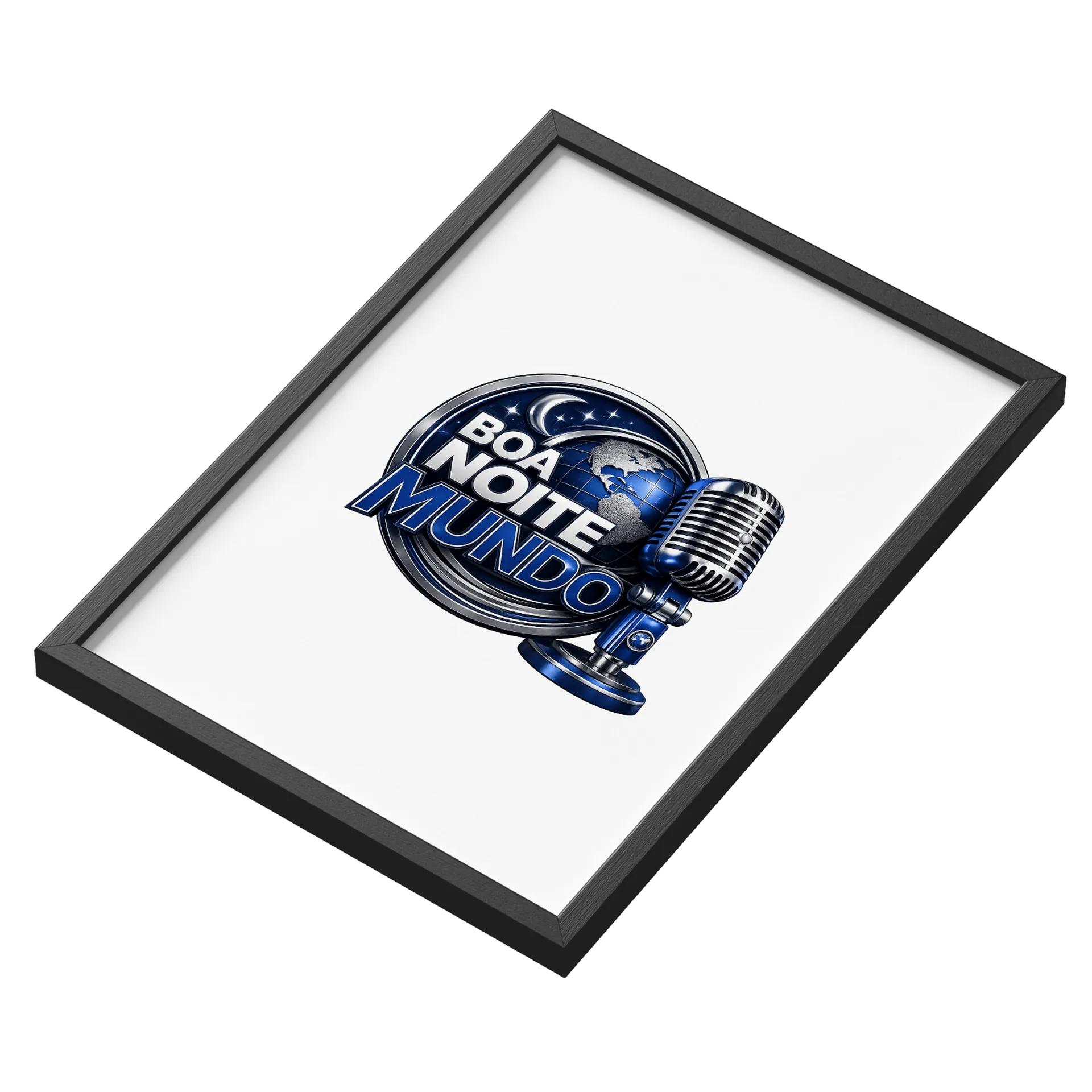 Quadro A3 personalizado de Boa Noite Mundo — imagem 3 de 3