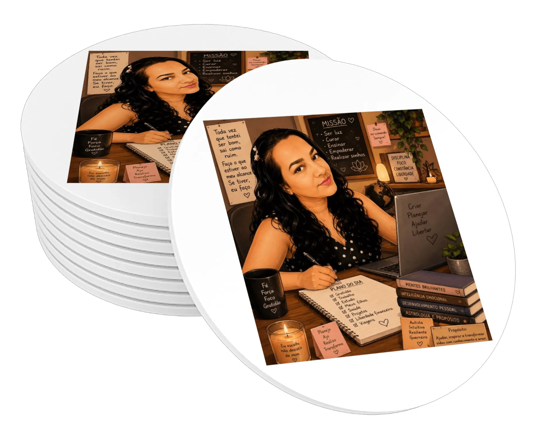 Porta-copos personalizado de adrianna — imagem 1 de 3