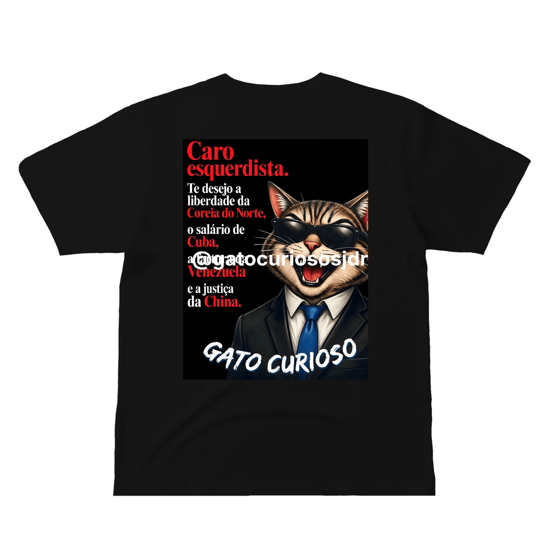 Camiseta Gato Curioso - Imagem 2