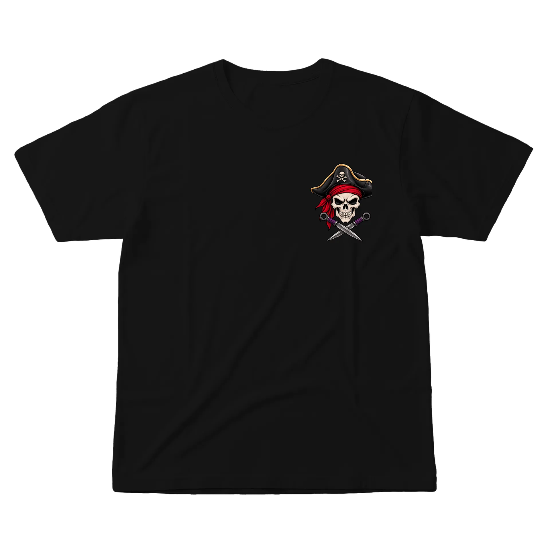 Camiseta Emblema Pirata - Caveiro - Imagem 1