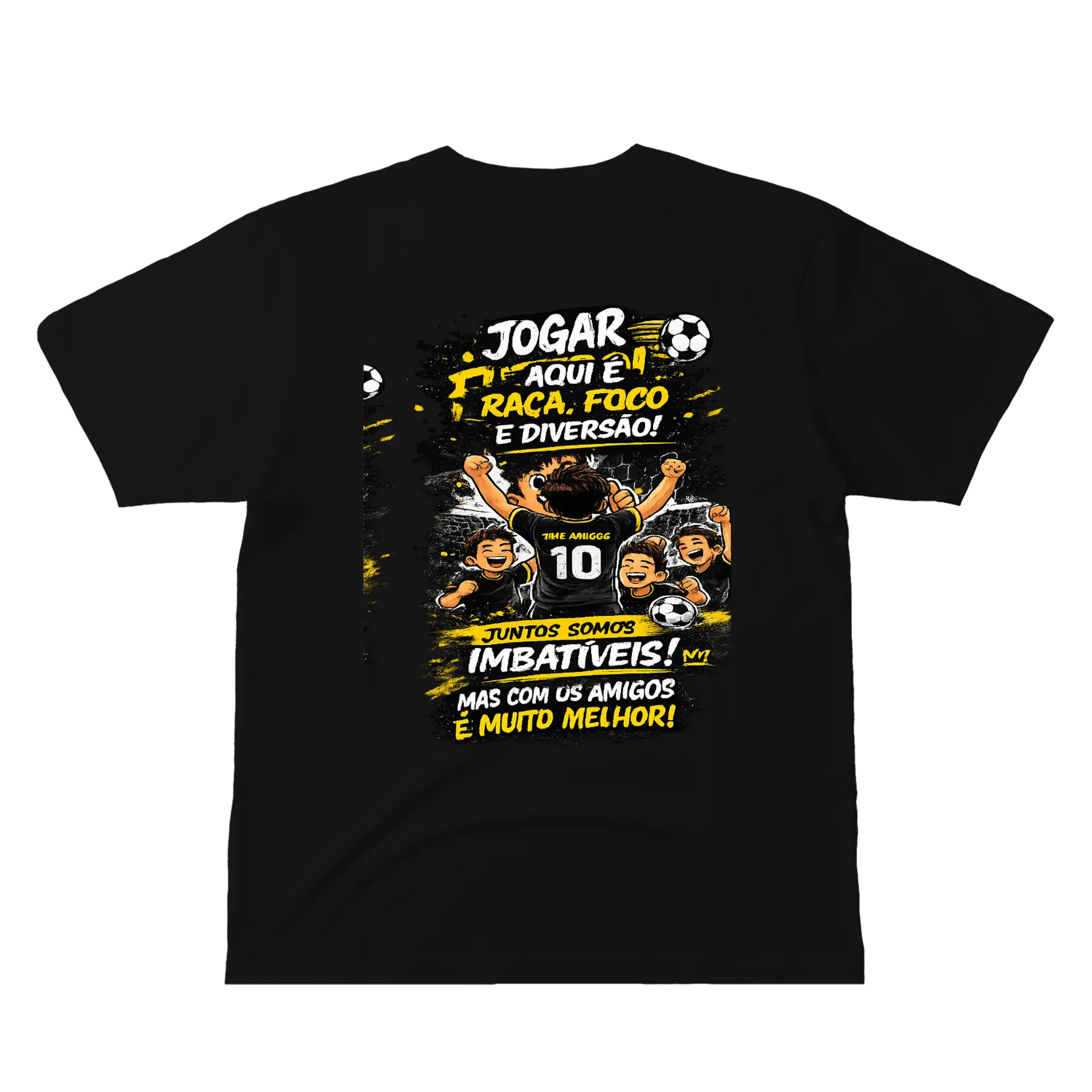 Camiseta Personalizada Preto 100% Algodão - Imagem 3