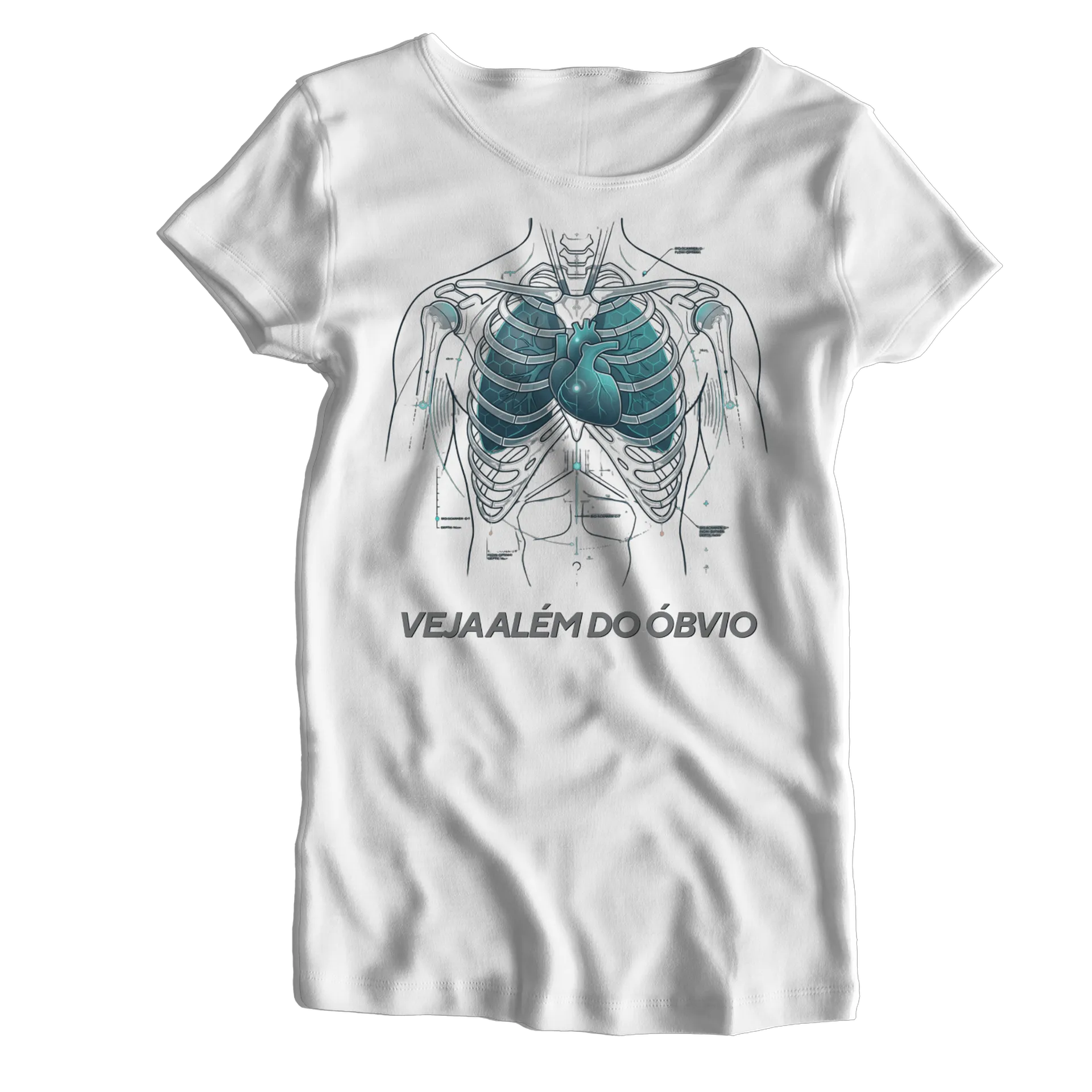Camiseta Babylook Veja Além 100% Algodão - Imagem 1