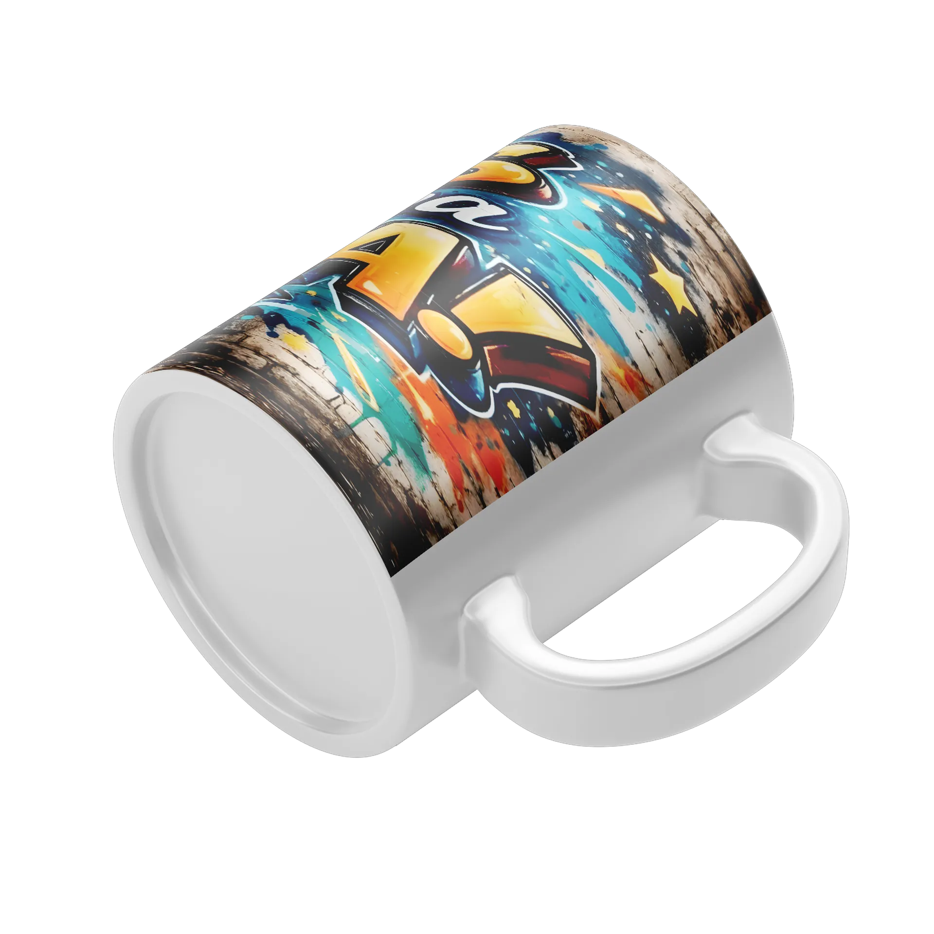 Caneca Estampa Graffiti 'Deus é a Minha Força' 325ml - Imagem 4