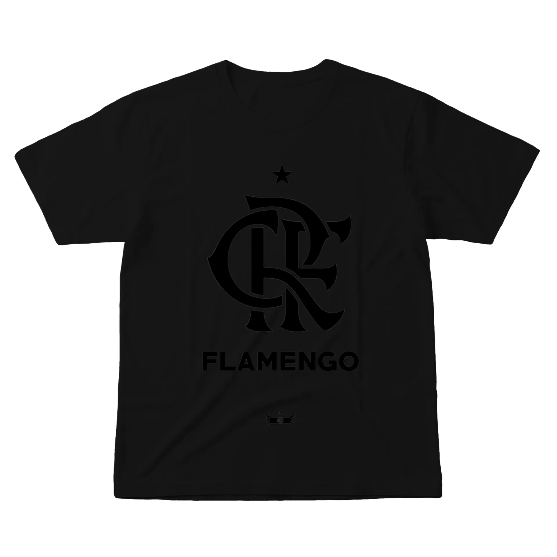 Camiseta Gráfico Logotipo Flamengo 100% Algodão - Imagem 1
