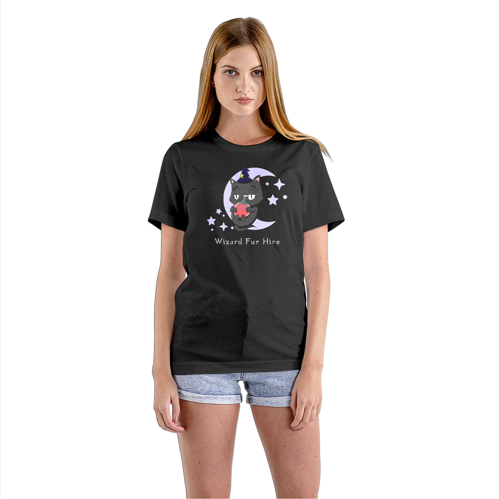 Camiseta Babylook Wizard fur Hire 100% elastano - Imagem 3