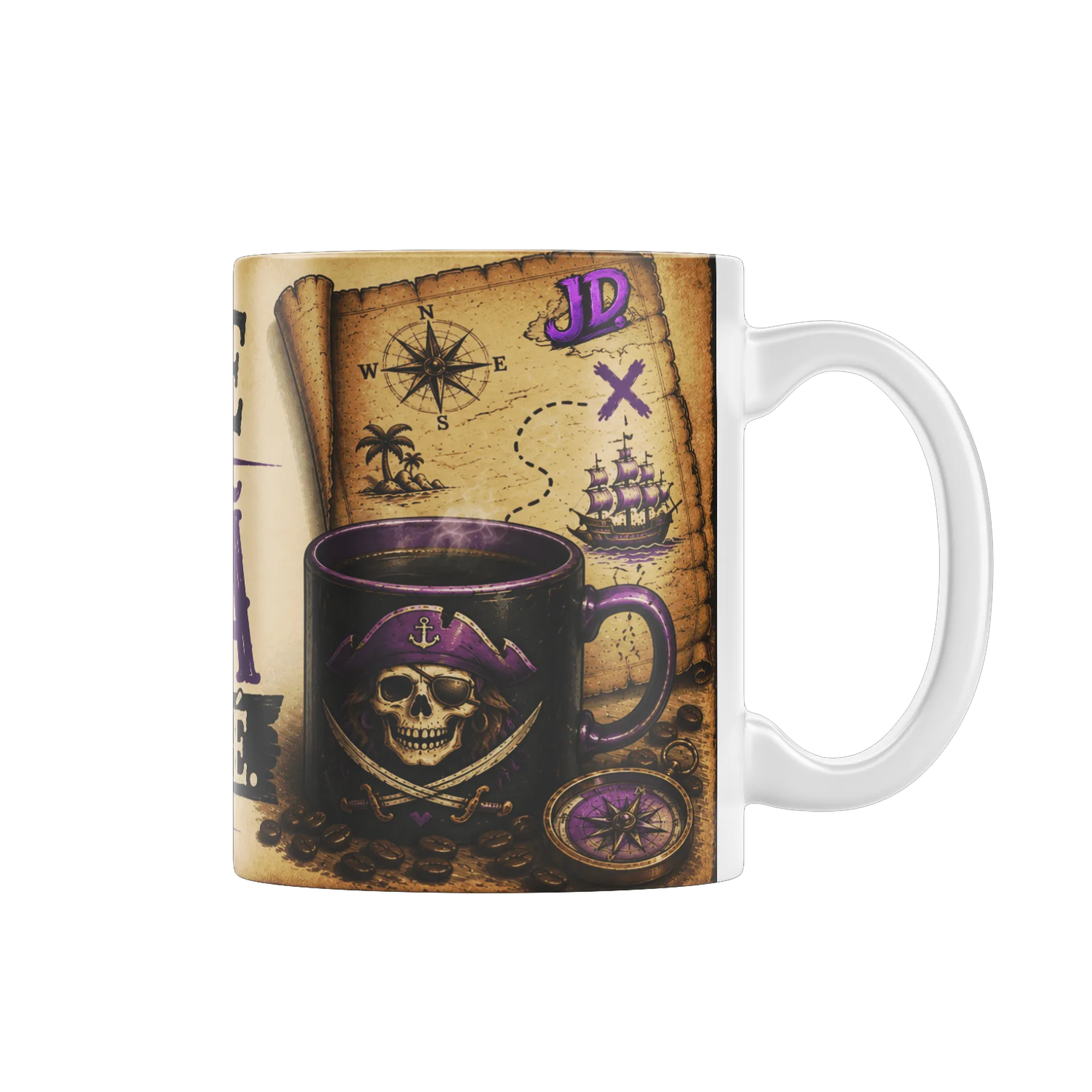 Caneca "Não fale com a Capitã antes do café" - Imagem 1