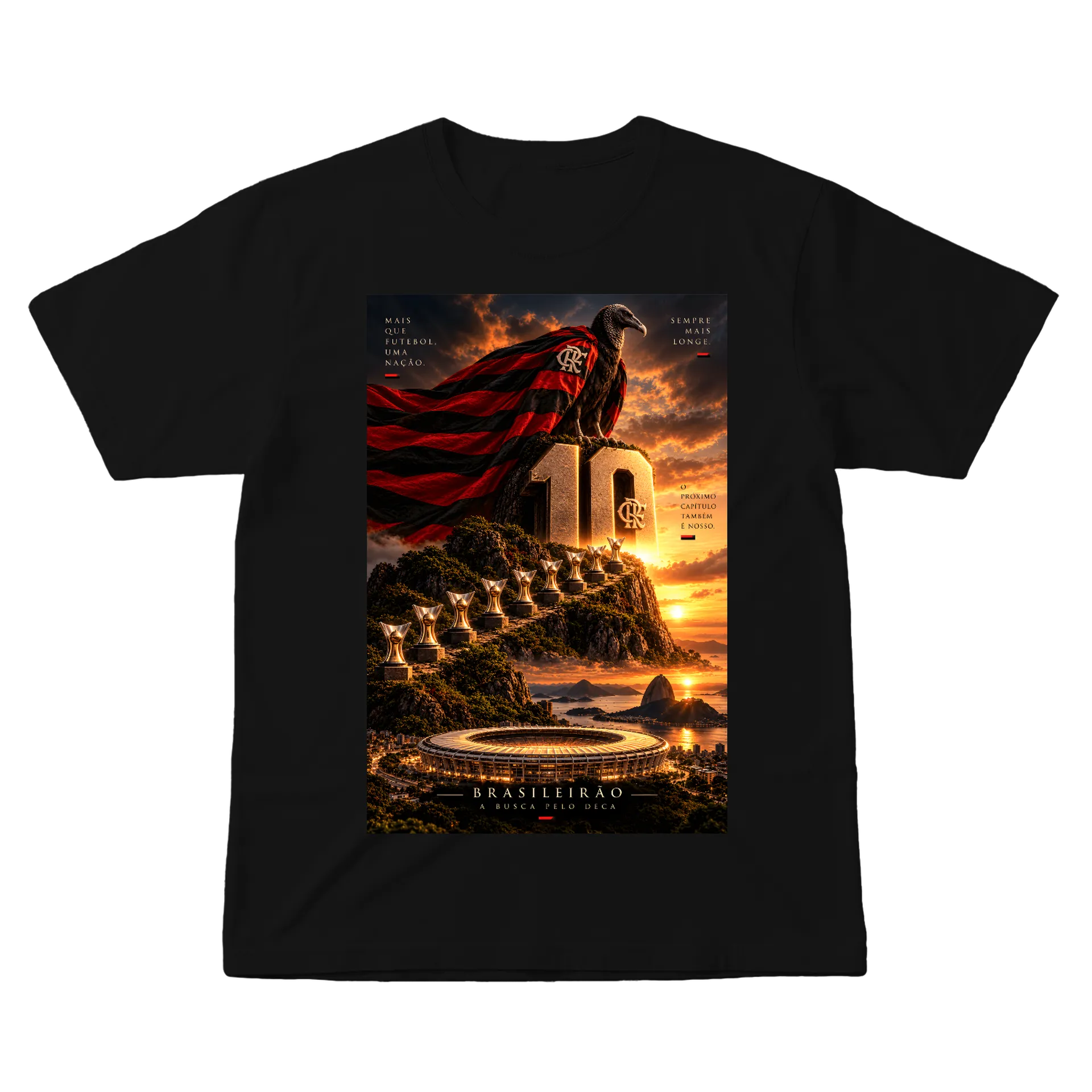 Camiseta Urubu EM BUSCA DO DECA 100% Algodão - Imagem 1