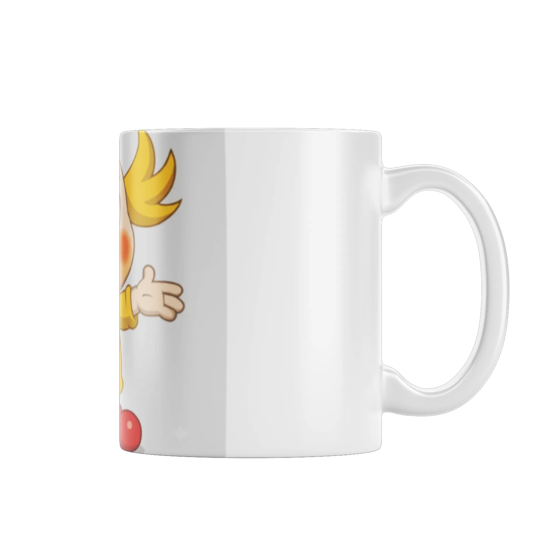 Caneca Porcelana Palhaço Braguinha Branco 325ml - Imagem 1
