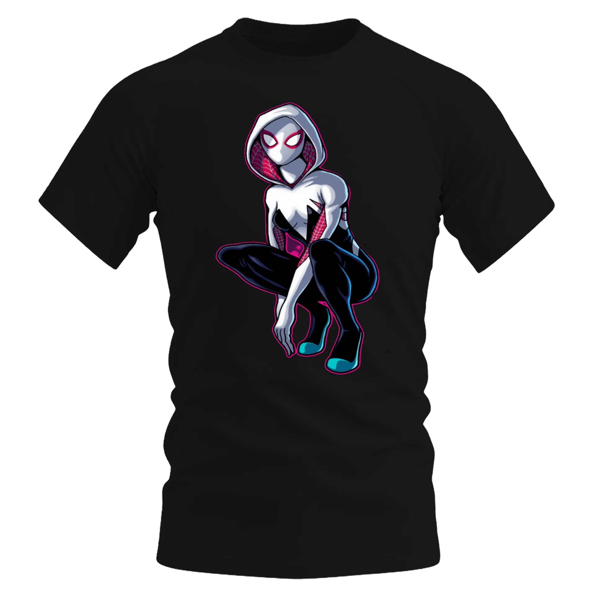 Camiseta Dry Fit Aranha Estilo Cartoon 100% Algodão - Imagem 1