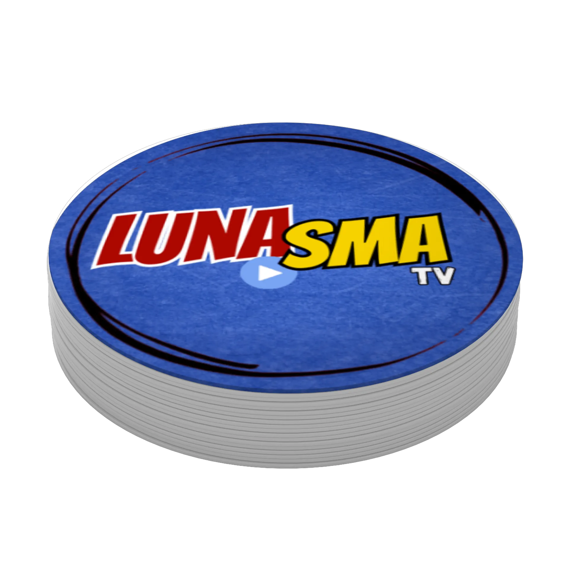 Porta-copo Logo Lunasma TV Tipográfico MDF - Imagem 3
