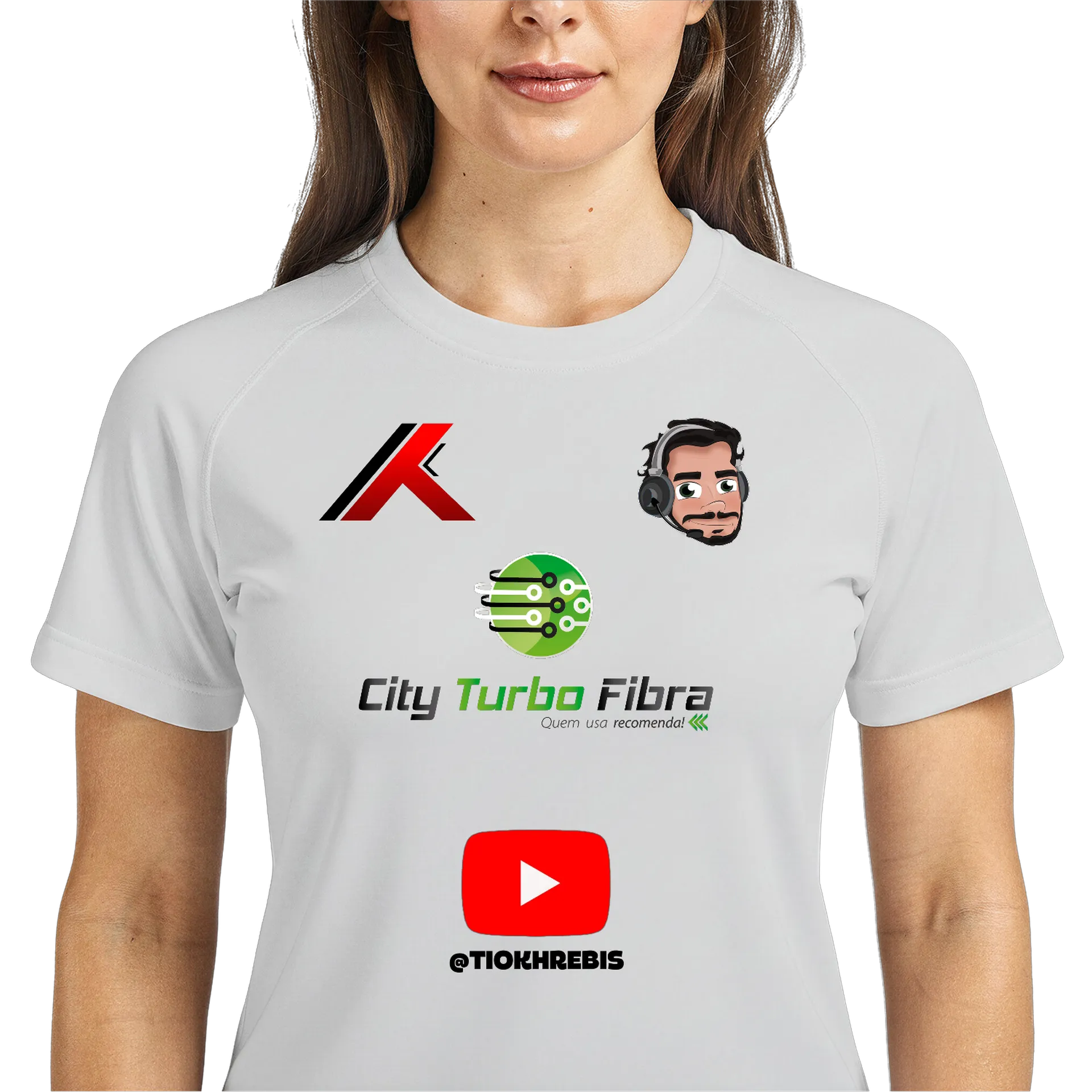 Camiseta Dry Fit Estampa Oficial streaming 100% Polyester - Imagem 3