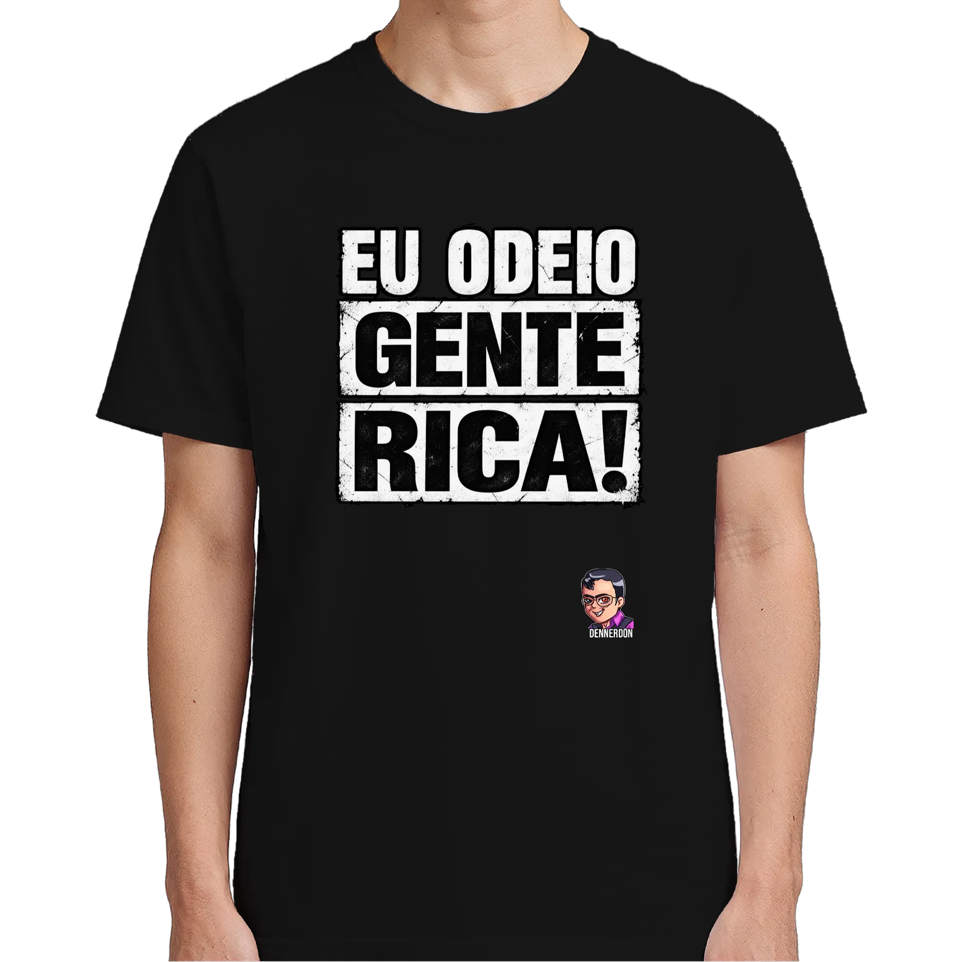 Camiseta odeio gente rica - Imagem 1