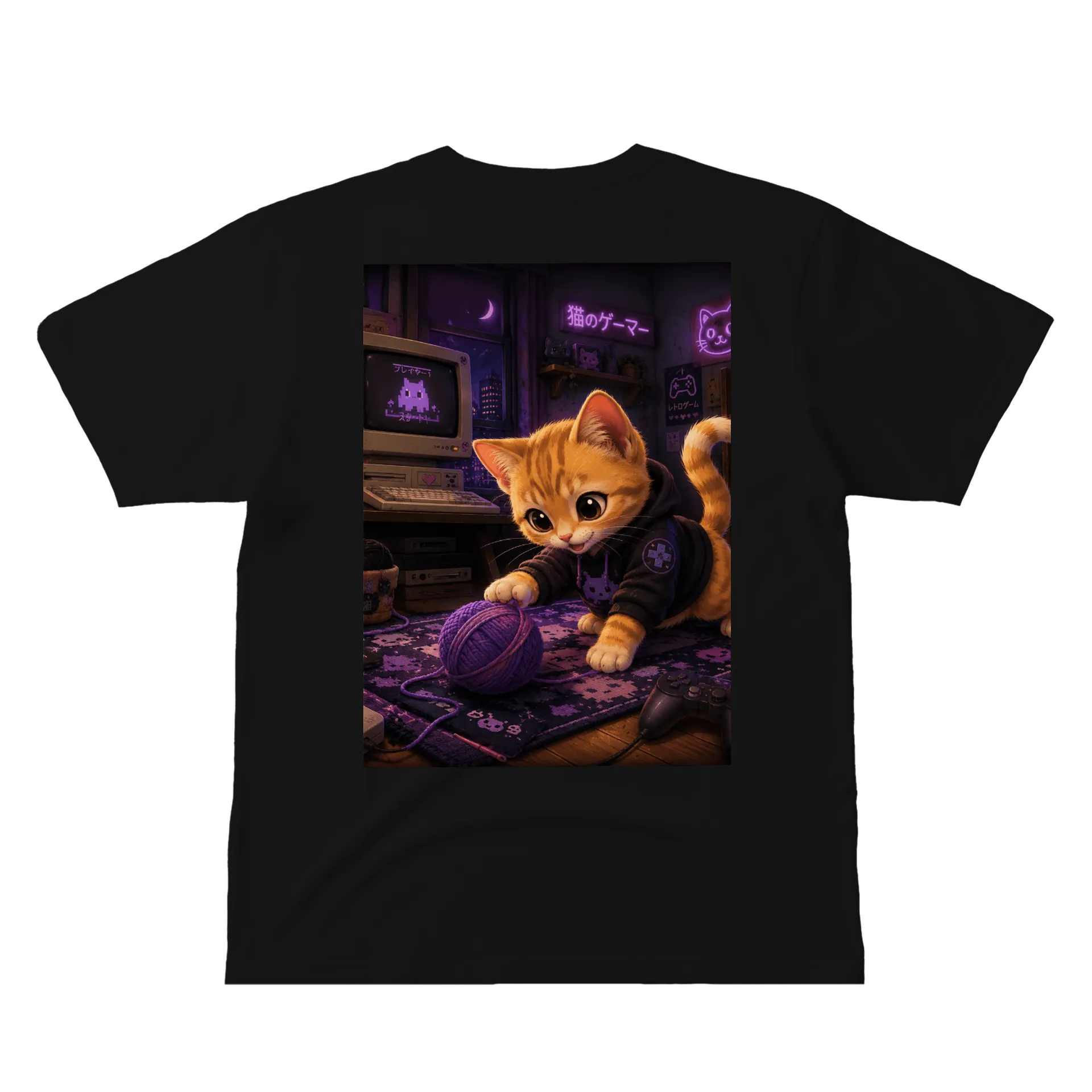 Camiseta Cat Gamer de eMonaliza94 