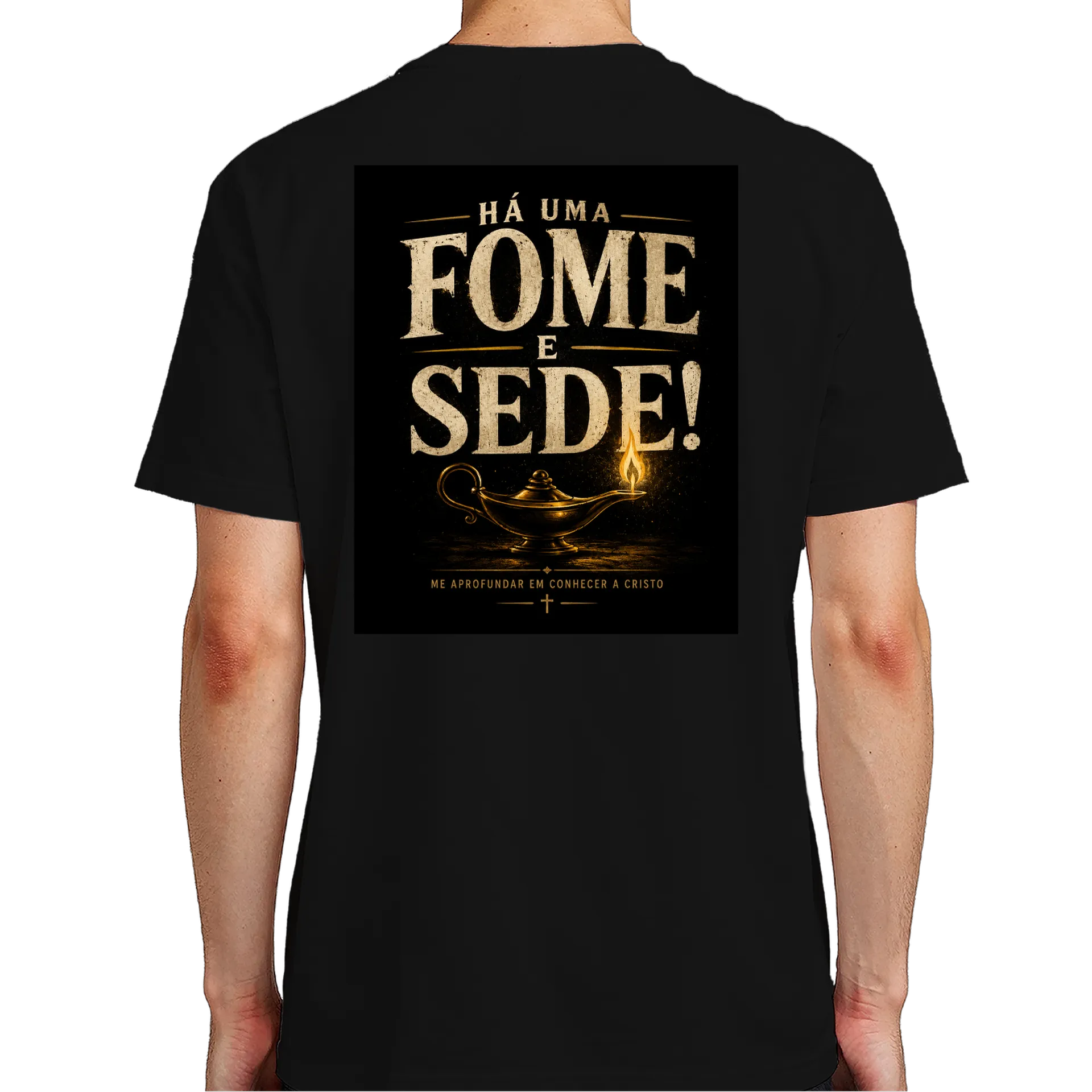 Camiseta Estampa Lampada e Frases 100% Algodão Preto - Imagem 7
