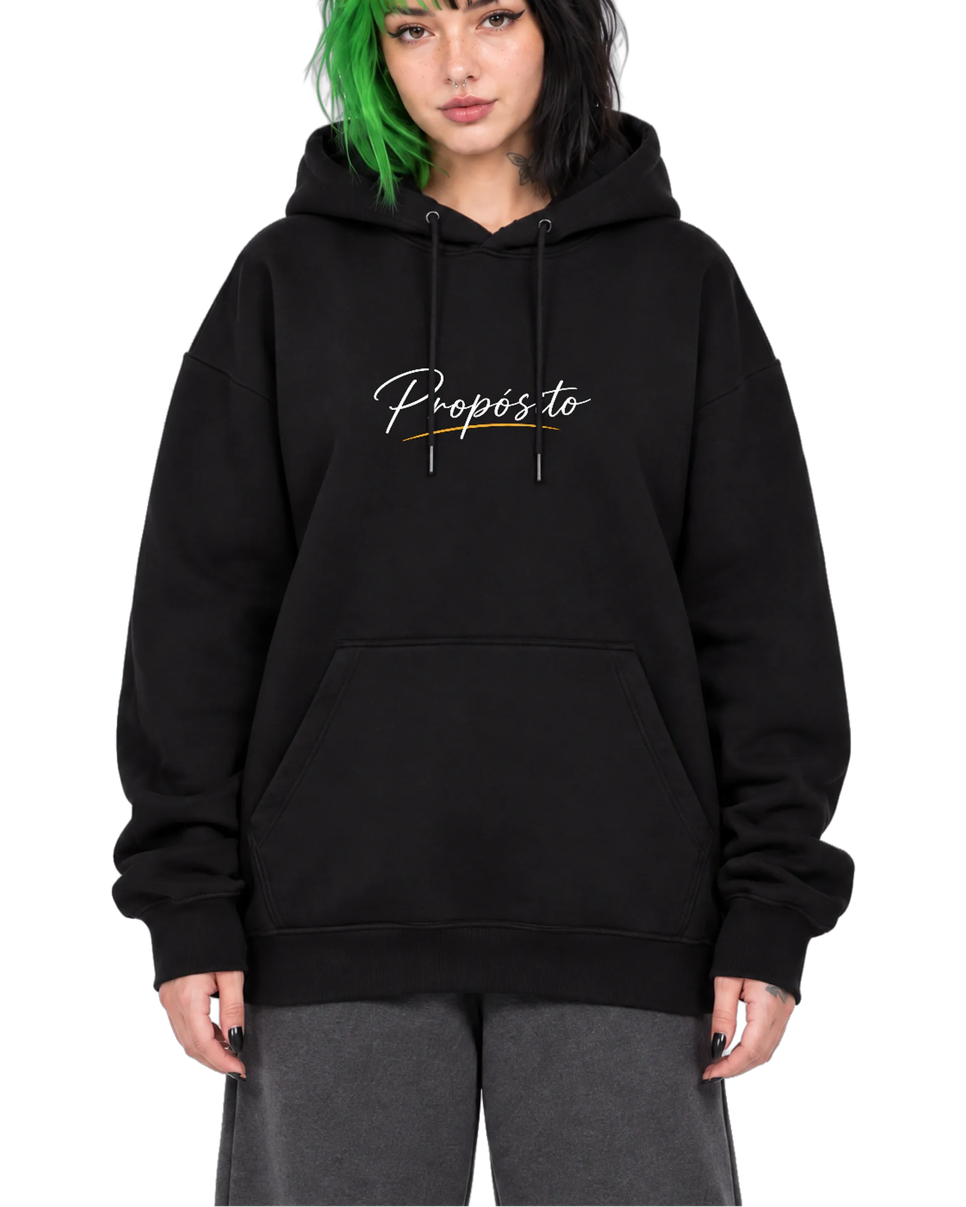 Blusa Moletom Canguru Estampa Cristã Tipográfica Эfesios - Imagem 1