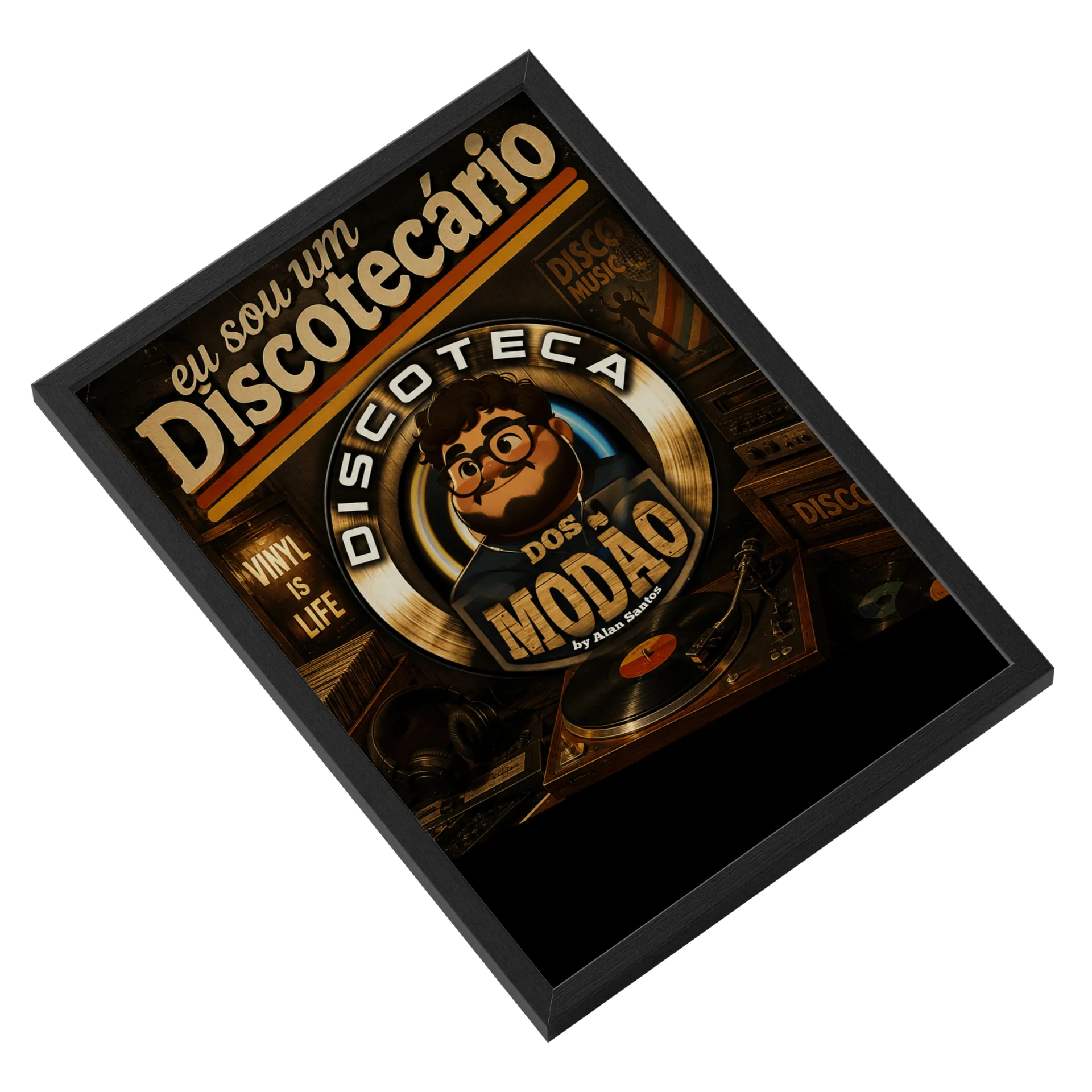 Quadro A3 Eu sou um Discotecário - Imagem 2