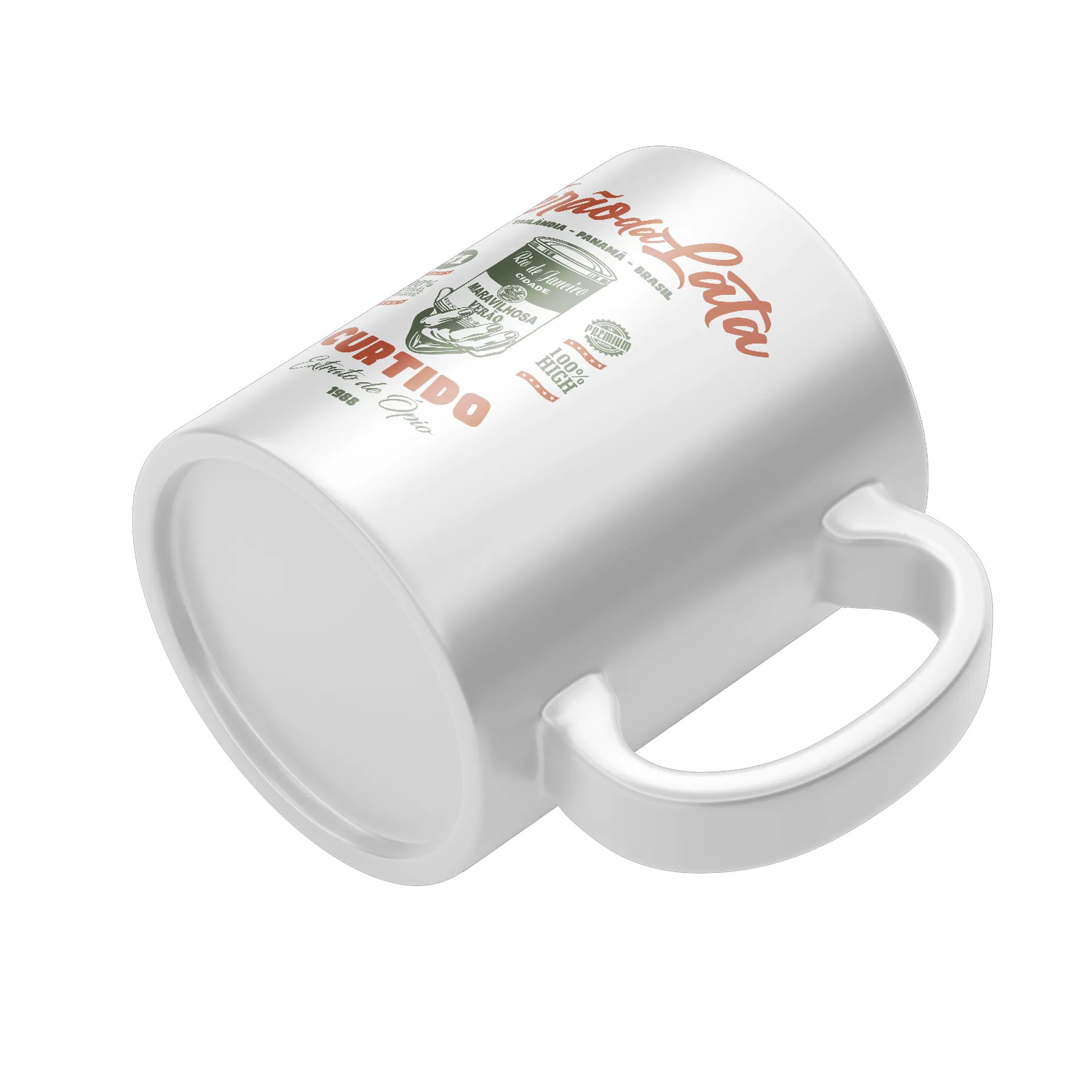 Caneca Porcelana Verão da Lata 325ml - Imagem 4