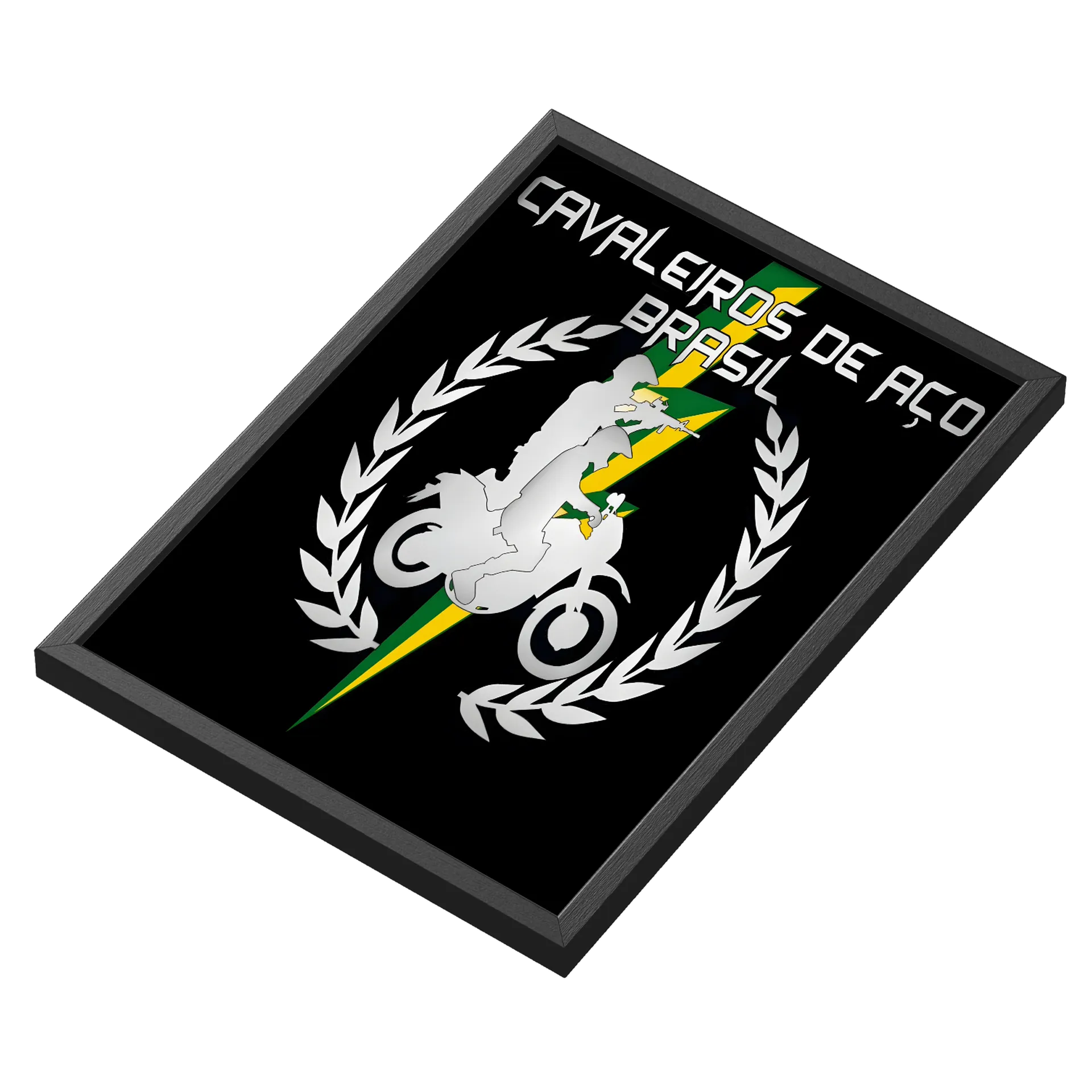 Quadro Cavalheiros de Aço Brasil Estampa Tipográfica A3 - Imagem 3