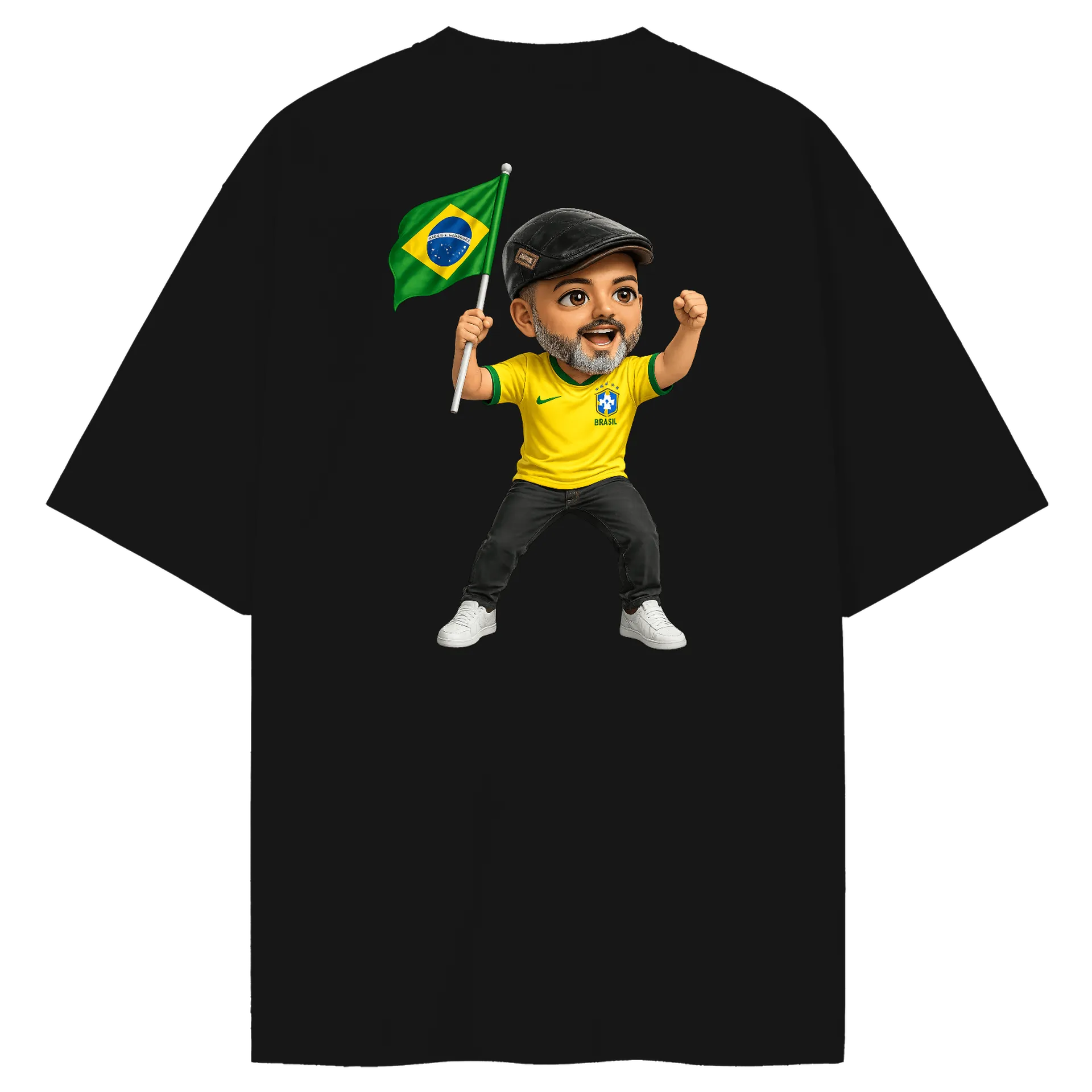 Camiseta Oversized Vamos Brasil de Marcio Natali