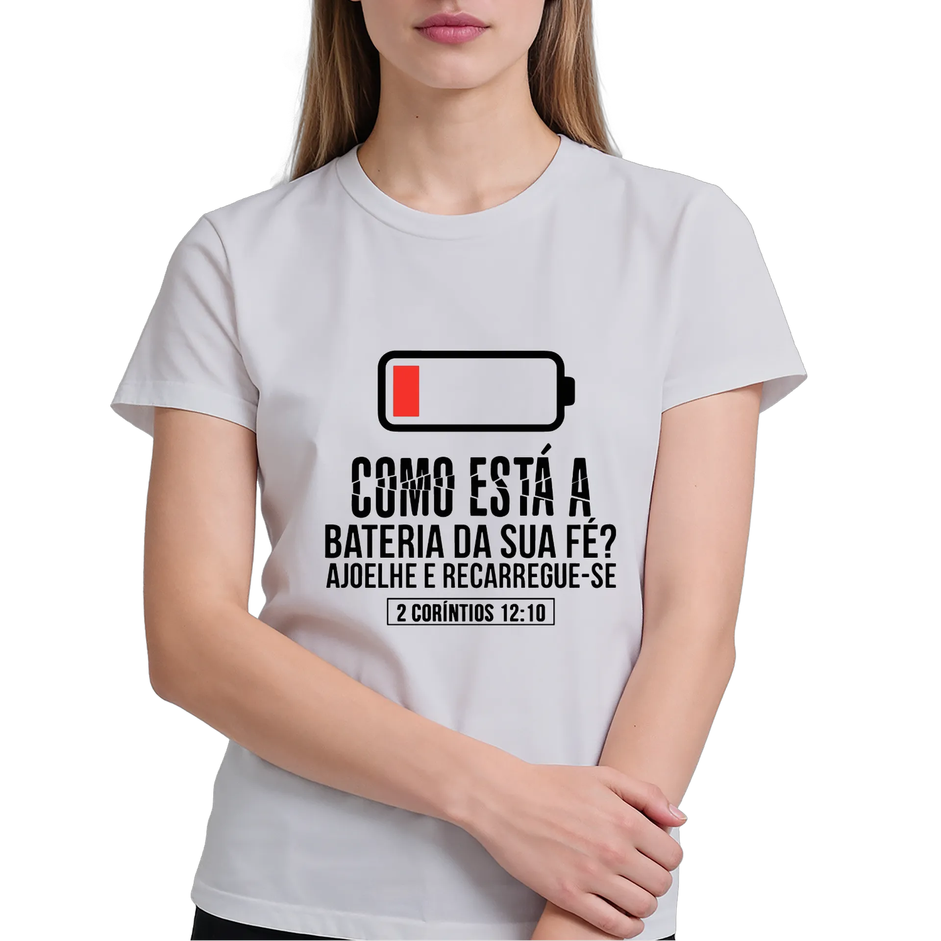 Camiseta Tipográfica Bateria da Fé 100% Algodão - Imagem 4