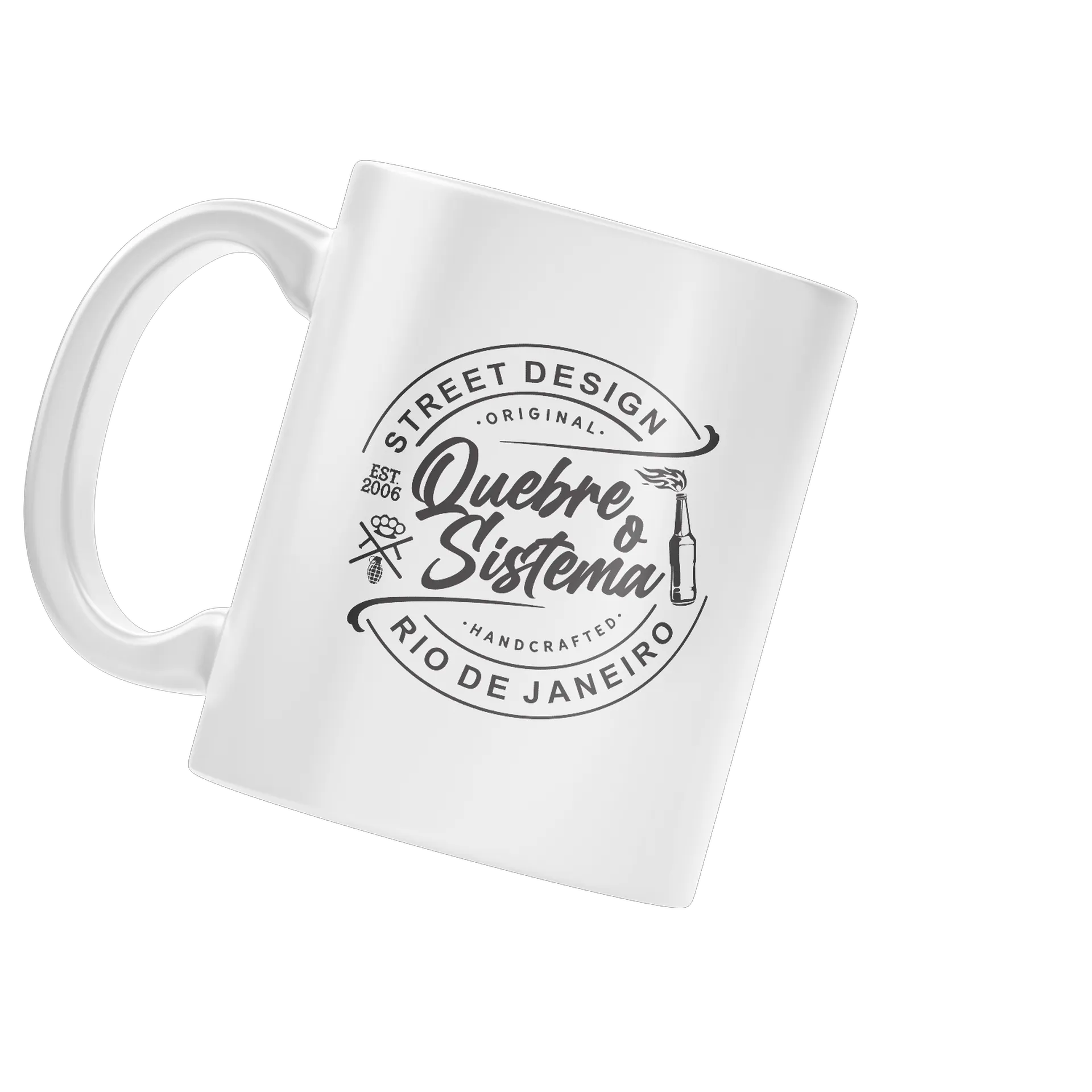 Caneca Porcelana Quebre o Sistema 325ml - Imagem 3