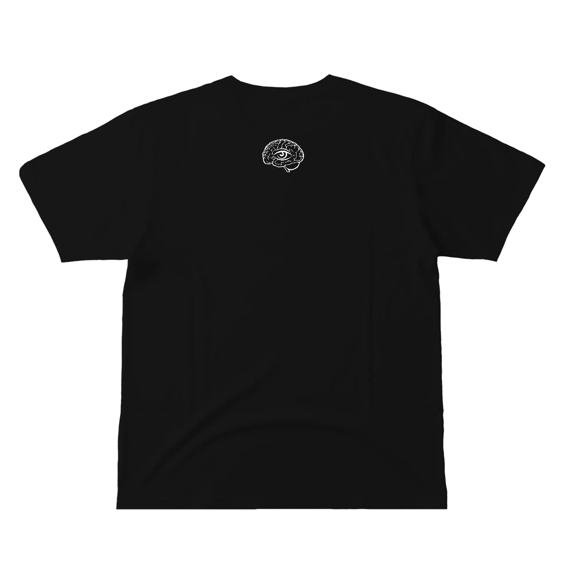 Camiseta Estampa Skull com Asas 100% Algodão Preto - Imagem 3