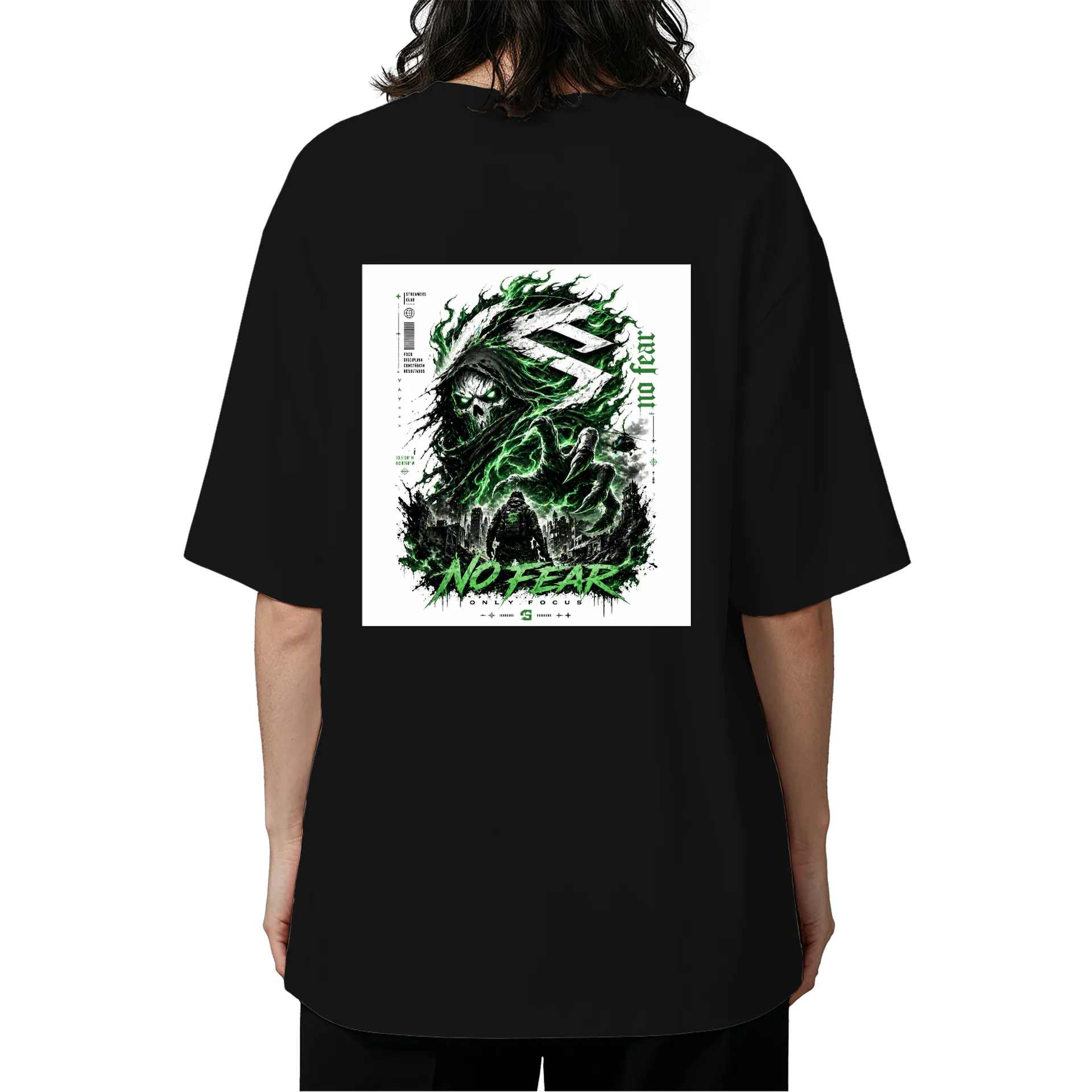 Camisa Oversized unisex Tee NO FEAR – Phantom Core - Imagem 5