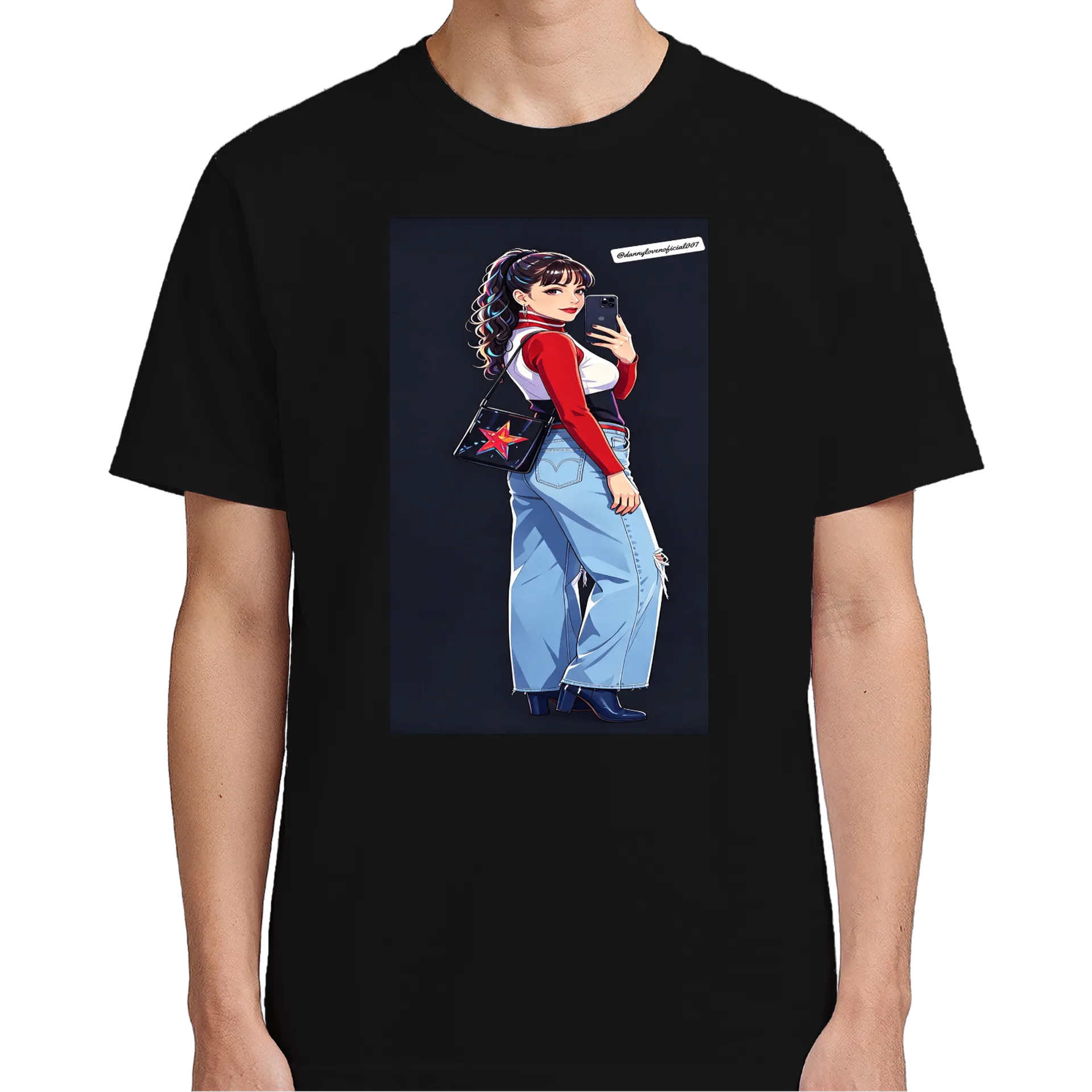 Camiseta Gata Estampa Colorida 100% Algodão - Imagem 5