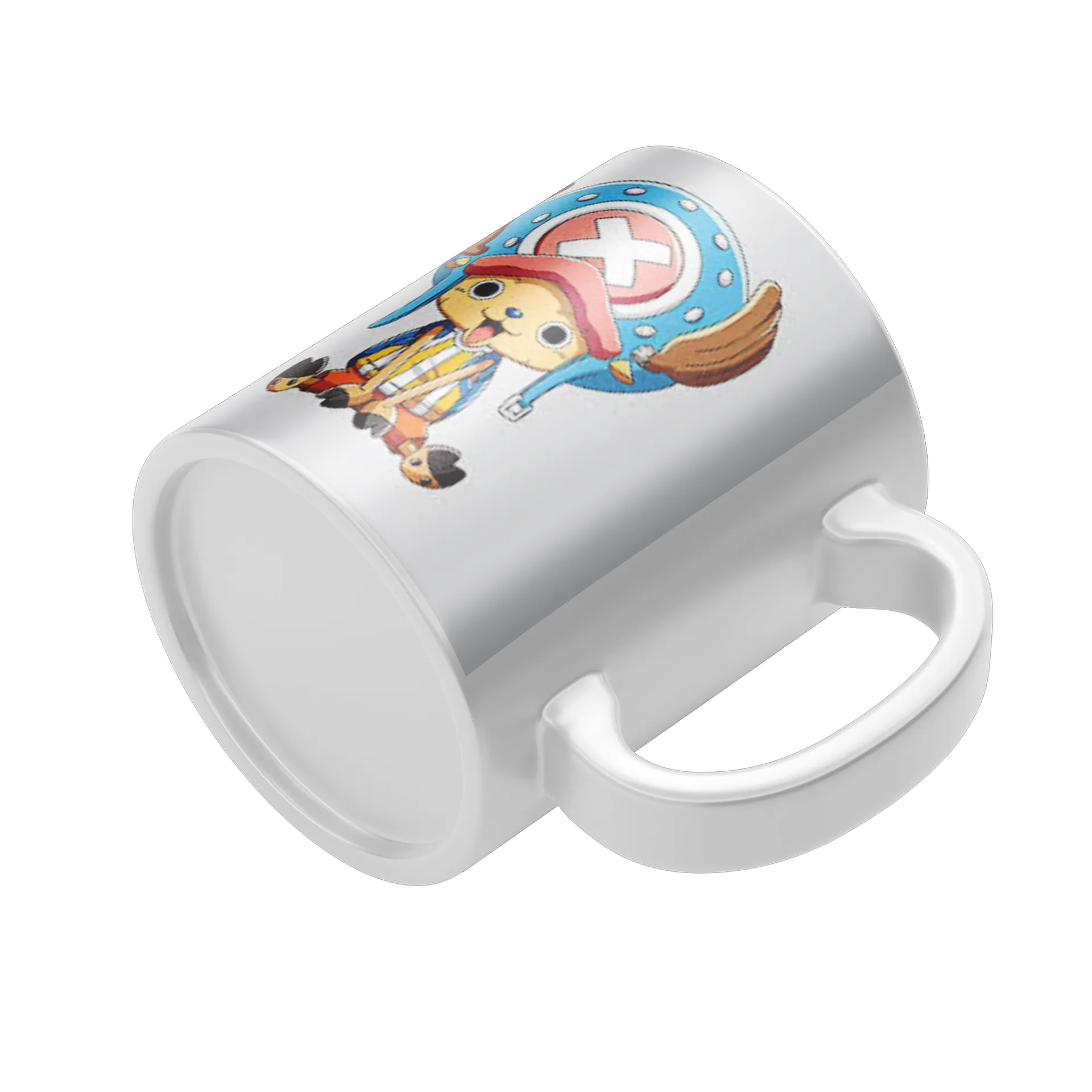 Caneca Porcelana Personagem Anime Chopper Branco 325ml - Imagem 4