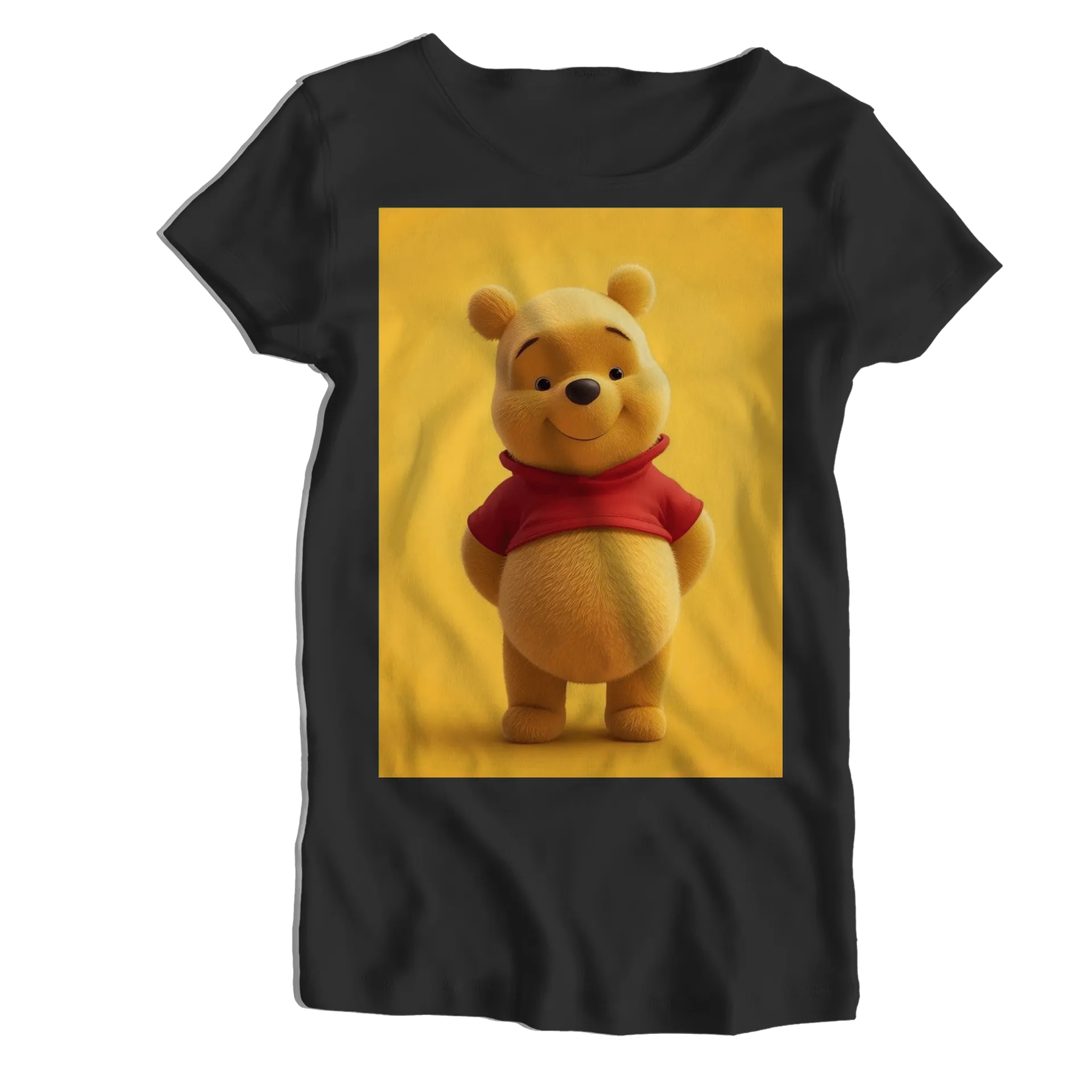 Camiseta Babylook Urso de Pelúcia Cartoon 100% Algodão - Imagem 1