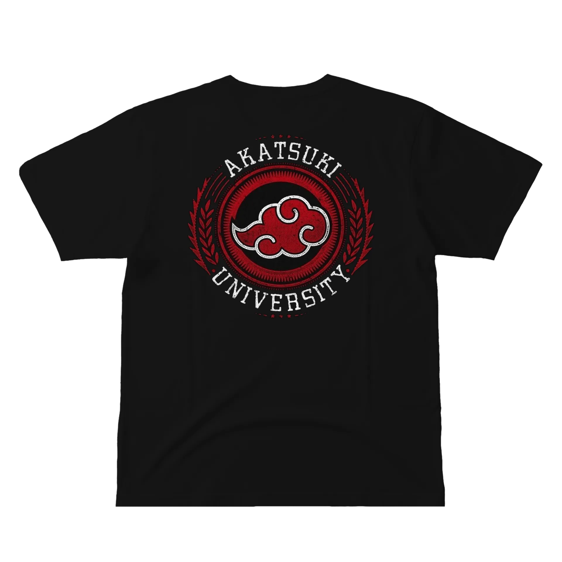 Camiseta Akatsuki University Estampa Vermelha 100% Algodão - Imagem 3